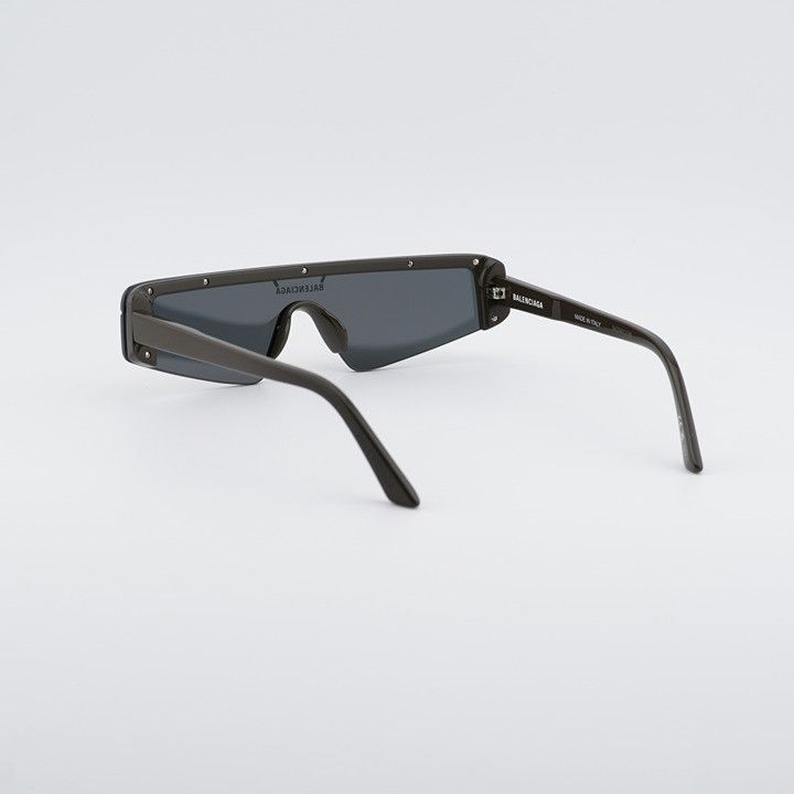 Balenciaga Balenciaga BB0003S 012 Sunglasses Brown Shield Frame Size ONE SIZE - 4 Thumbnail