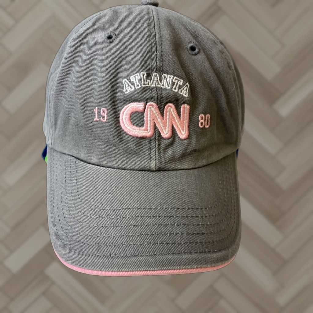 Pinko VINTAGE 47’ Brand Baseball Cap CNN Atlanta Gray Hat One Size Adjustable Pink Embroidery Adults Mens Womens Unisex Cap Size ONE SIZE - 1 Thumbnail