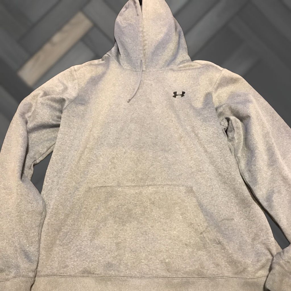 Under Armour Under Armour Mens Hoodie Pullover Sweatshirt Gray Fleece Lined Sz.XL Size US XL / EU 56 / 4 - 1 Thumbnail