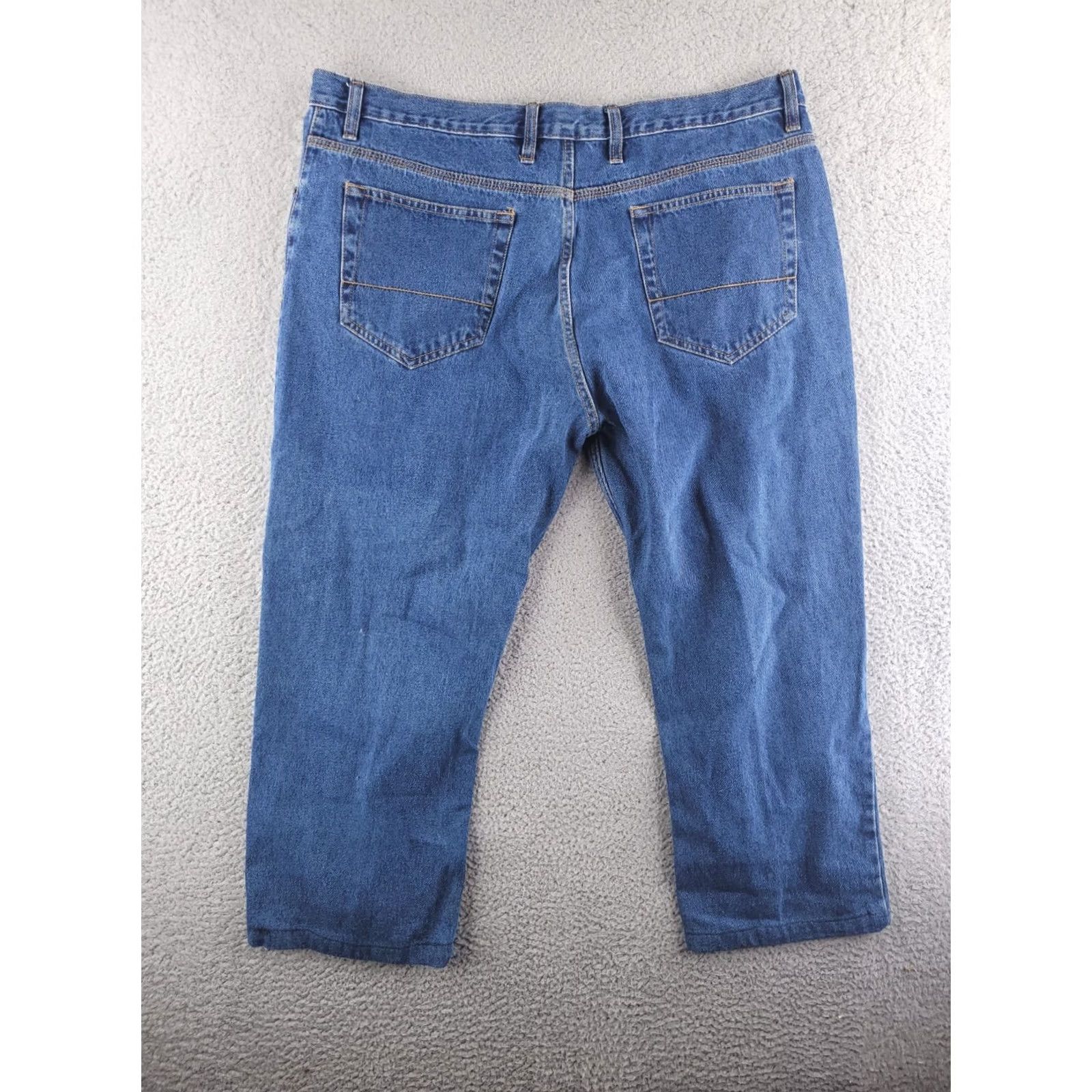 Vintage Big Mac Jeans Mens 40x25 Blue Denim Cropped Cropped Workwear Crop Denim Jeans 40 Mens Blue Size US 40 / EU 56 - 6 Thumbnail