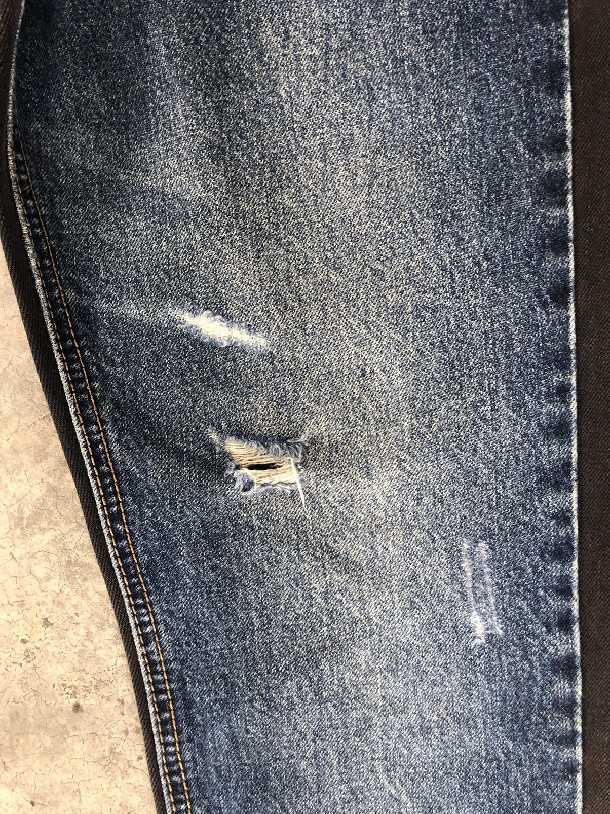 N.Hoolywood N. Hoolywood Double Sided Two Tone Denim Distressed Size US 32 / EU 48 - 16 Thumbnail