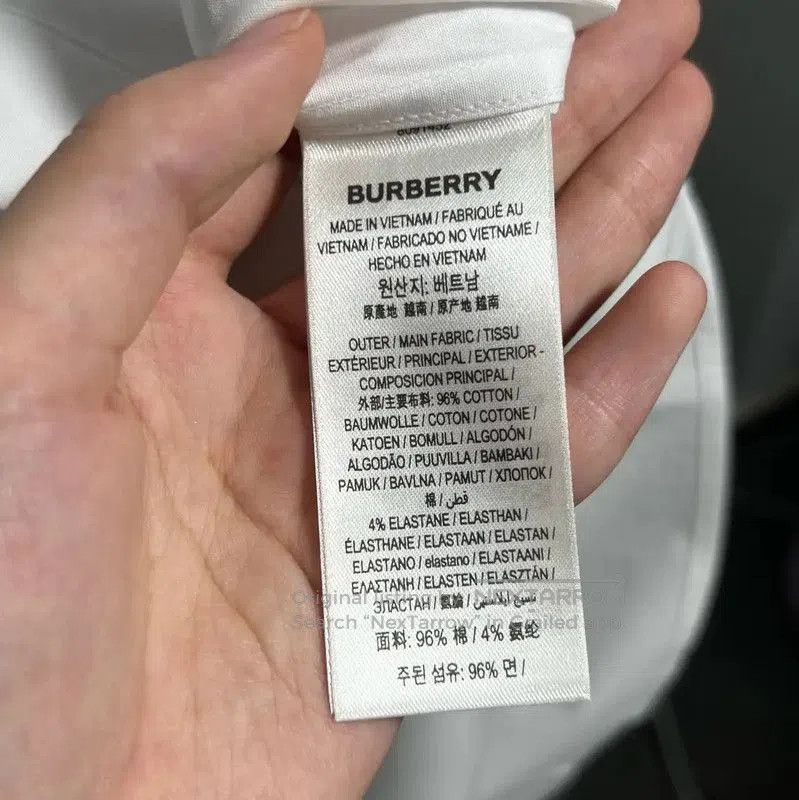 Burberry Burberry White Long Sleeve Men's Shirt. Size US S / EU 44-46 / 1 - 4 Thumbnail
