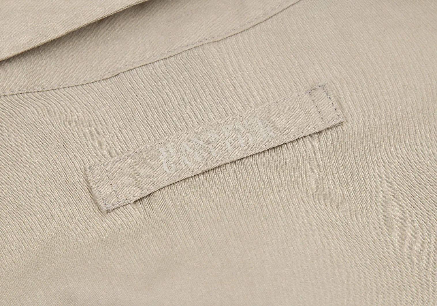 Jean Paul Gaultier Cotton Short Sleeve Military Shirt in Beige, Size 48 Size US M / EU 48-50 / 2 - 16 Thumbnail