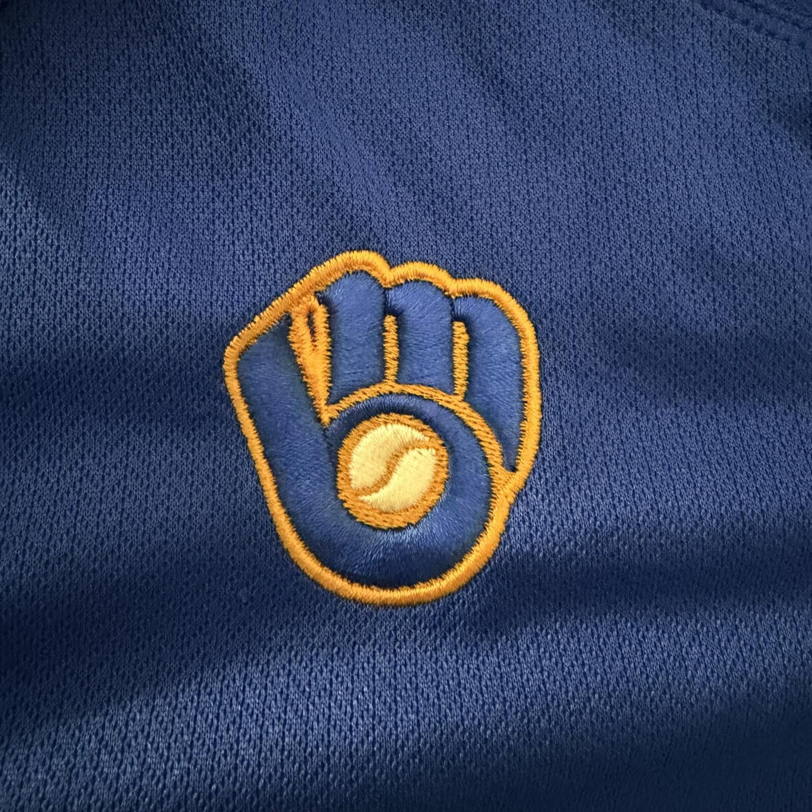 Nike Nike Milwaukee Brewers Womens Blue Dri-FIT Polo Shirt Size S Size S / US 4 / IT 40 - 5 Thumbnail