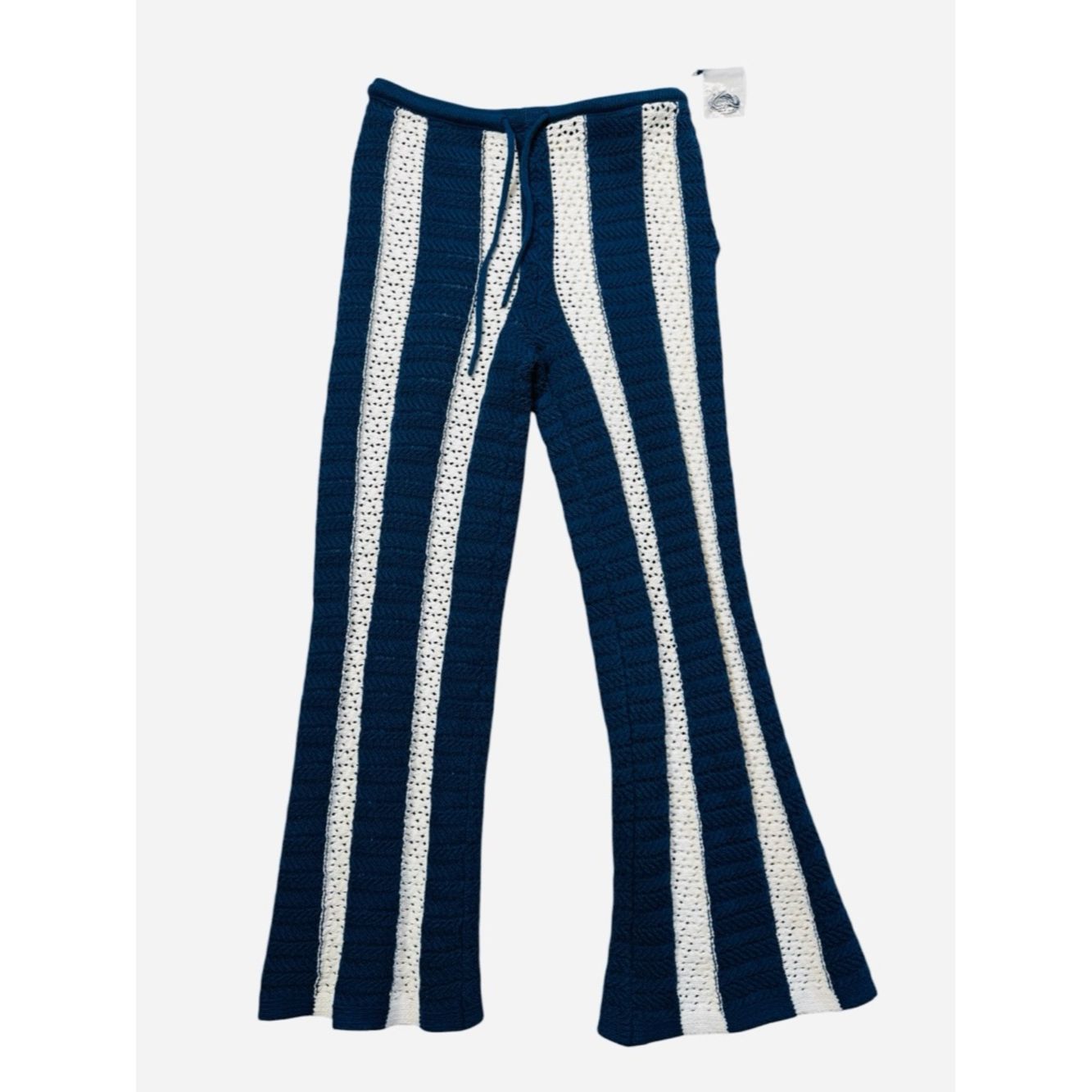 Free People New Free People Joan Fauxchet Top Pants Set In Navy Combo S Size 26" / US 2 / IT 38 - 6 Thumbnail