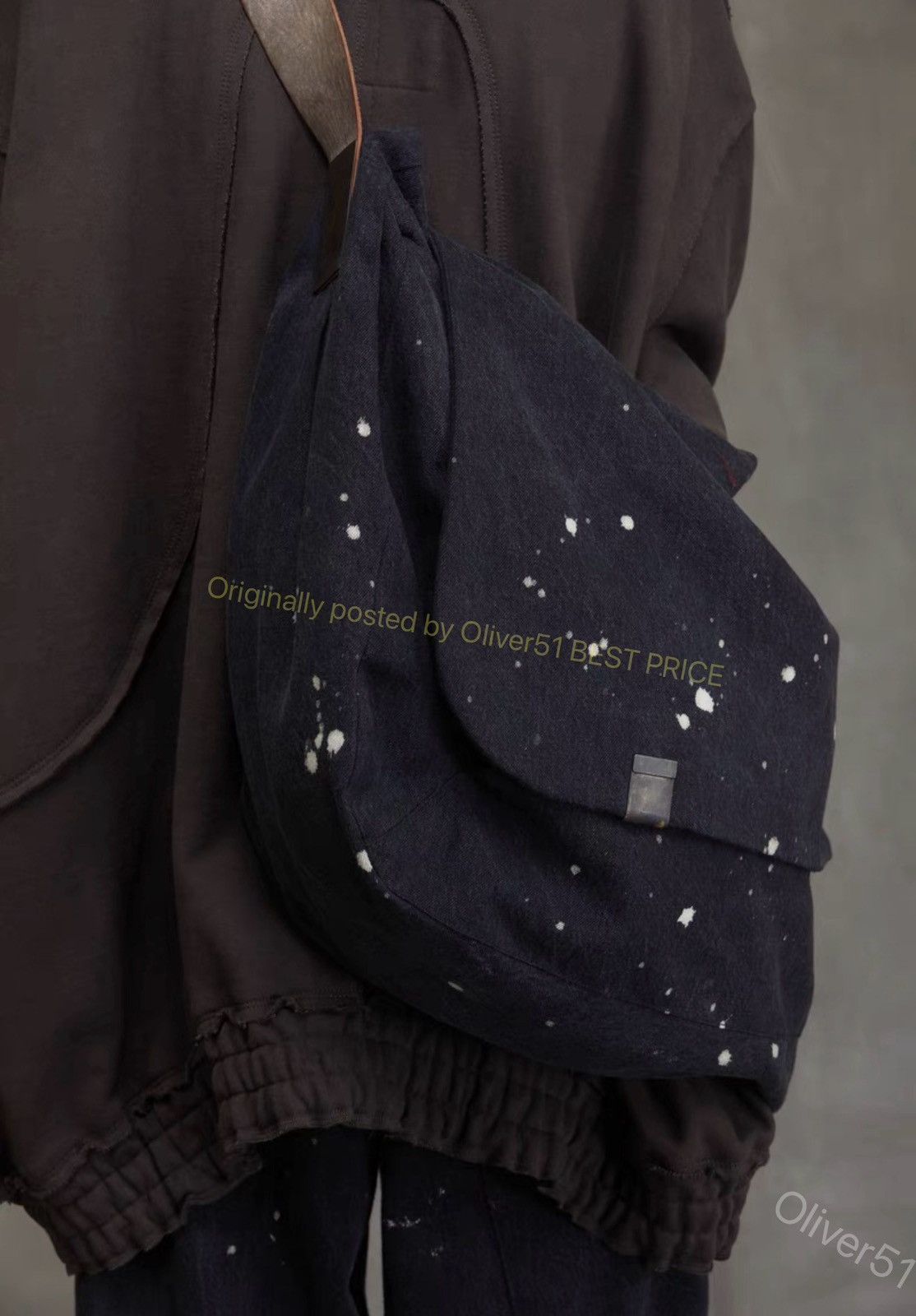 Ziggy Chen Ziggy Chen x Iolom 24AW ink‑splatter large bag YYYY17/2610 Size ONE SIZE - 6 Thumbnail