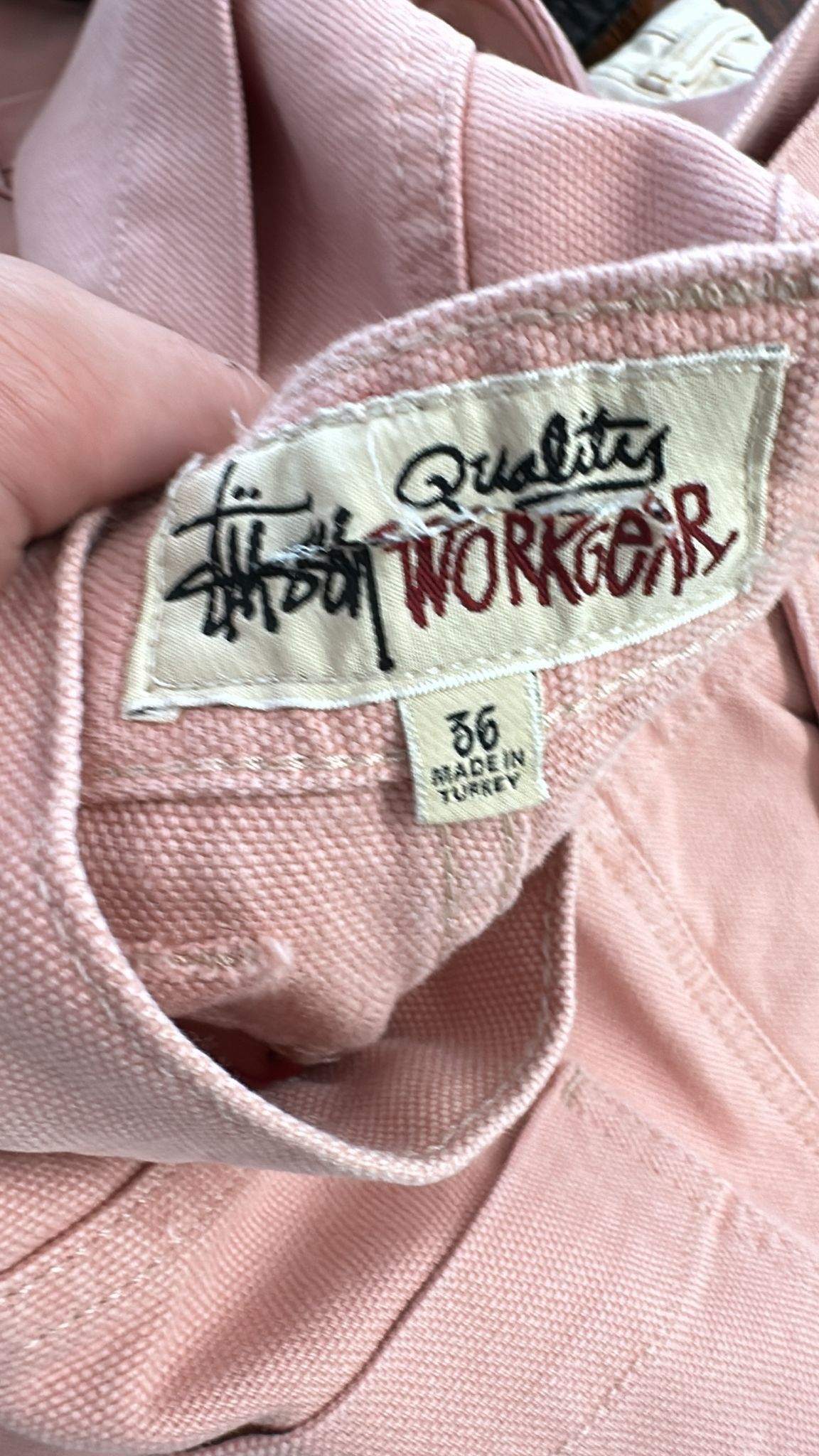 Stussy × Vintage Stussy Double Knee Work Pant in Pink Size 36 Size US 36 / EU 52 - 7 Thumbnail
