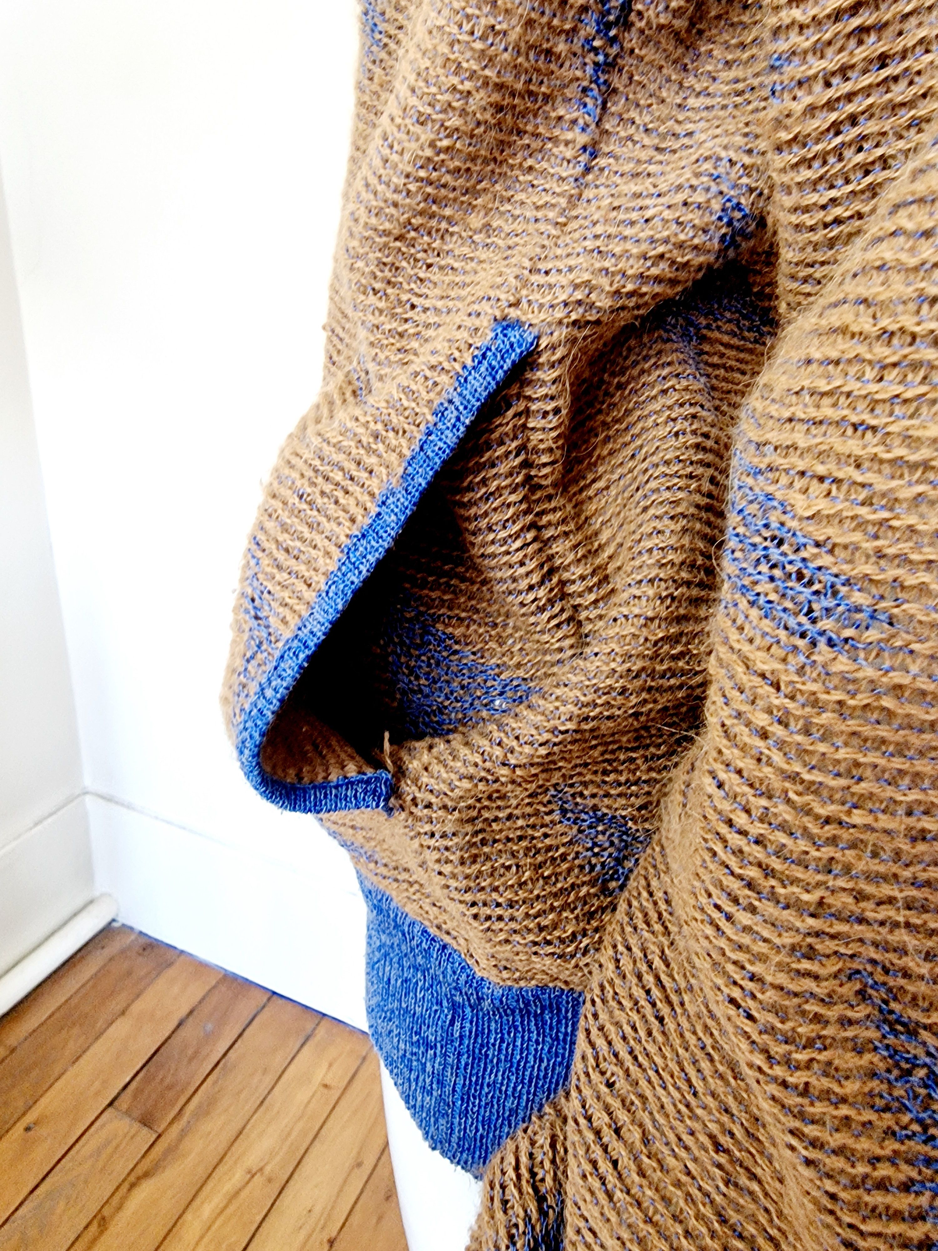 Issey Miyake Issey Miyake Cut out 80s Top Sweater Cardigan Pullover Size US M / EU 48-50 / 2 - 9 Thumbnail