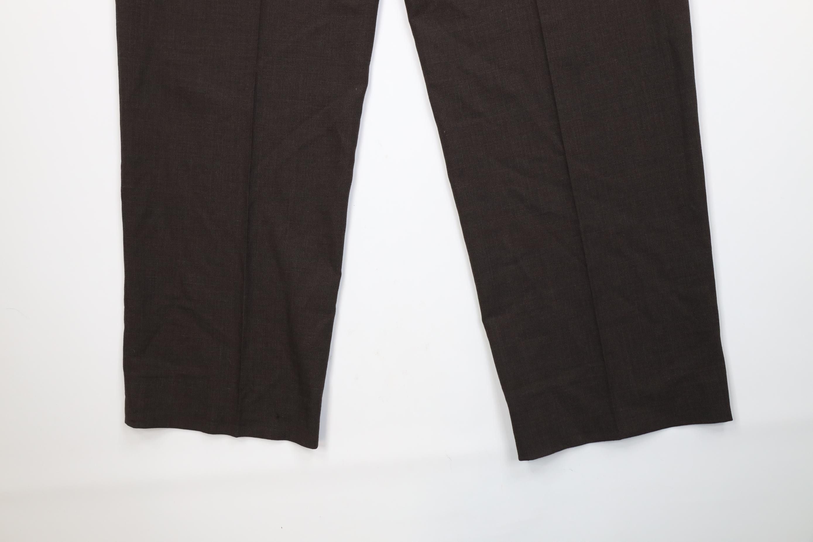 Vintage Vintage 90s Streetwear Pleated Wide Leg Chino Pants Brown Size US 38 / EU 54 - 14 Thumbnail