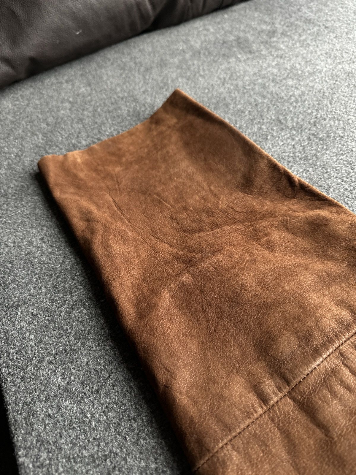 Other 🚨GRAIL MEN LEATHER PANTS Y2K WESTERN MOTORCYCLE Size US 32 / EU 48 - 17 Thumbnail