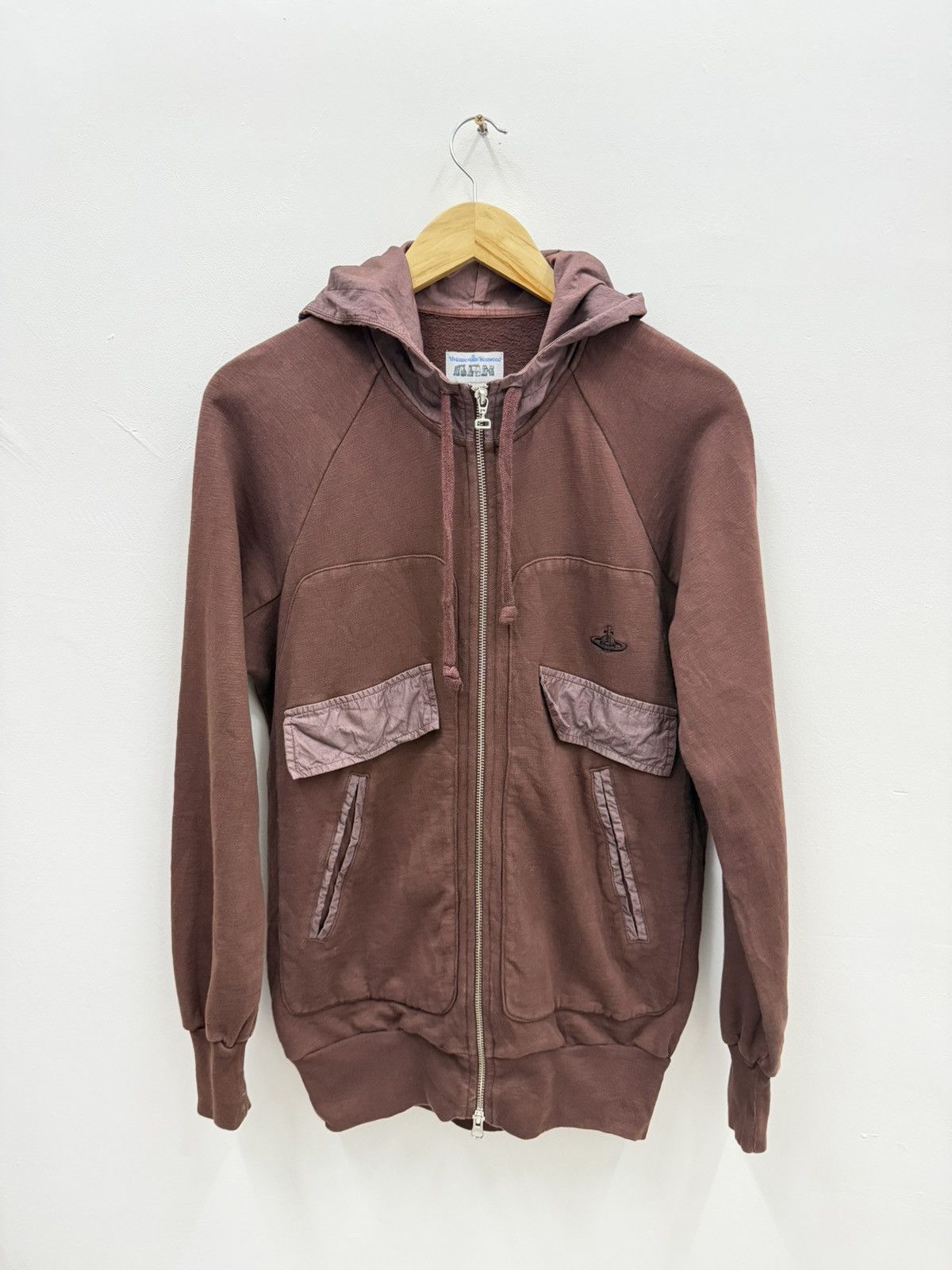 Vivienne Westwood Vintage Vivienne Westwood Raglan Orb Zip Hoodie Size US M / EU 48-50 / 2 - 2 Thumbnail