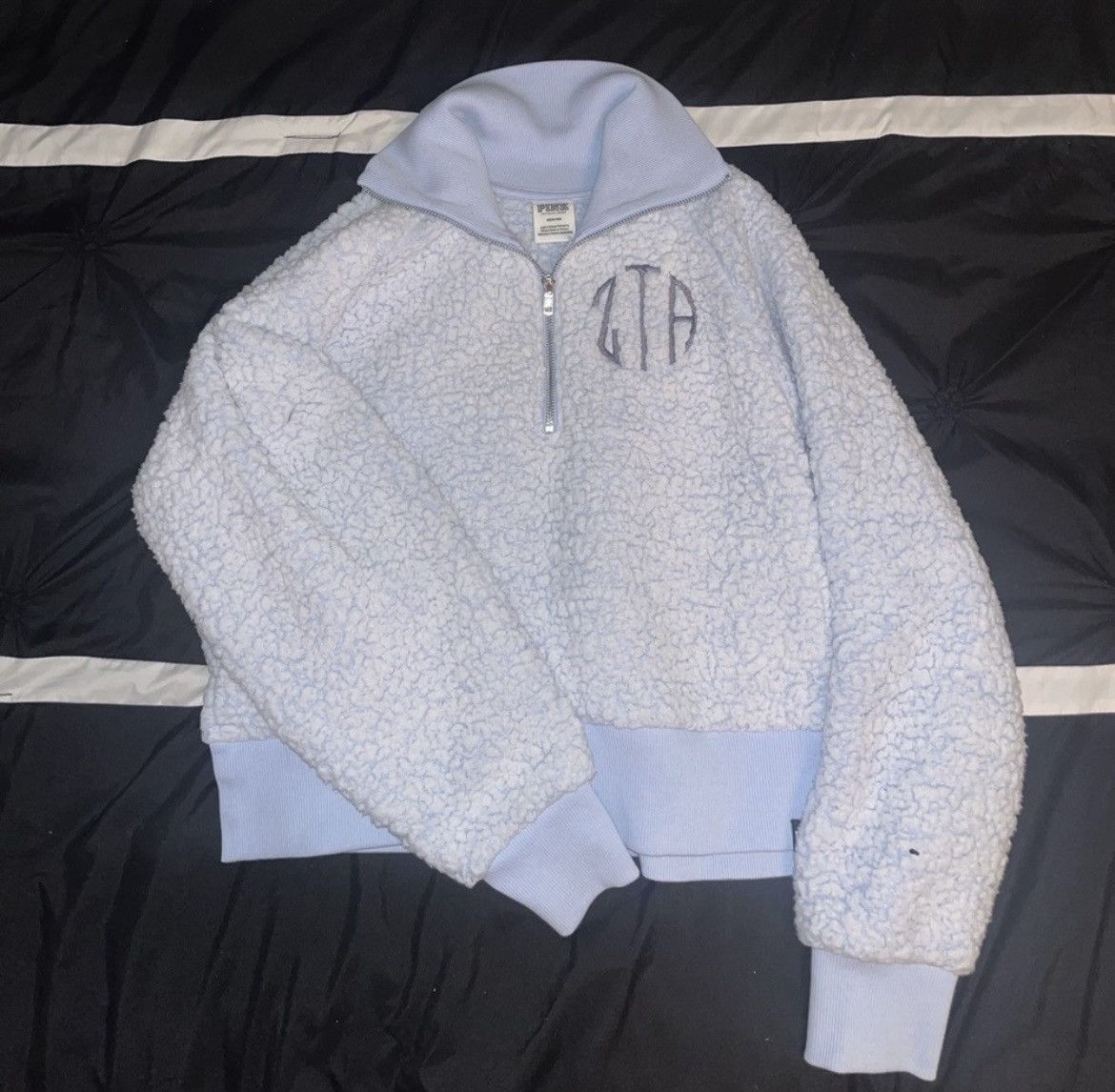 Pink ZTA fuzzy light blue sherpa Size M / US 6-8 / IT 42-44 - 1 Thumbnail