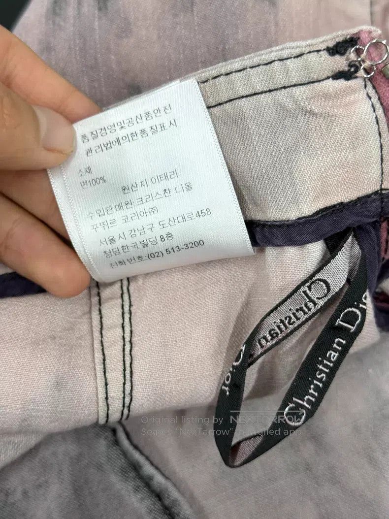 Dior Dior Pink printed tie-dyed denim shorts Size 25" / US 0 / IT 36 - 6 Thumbnail
