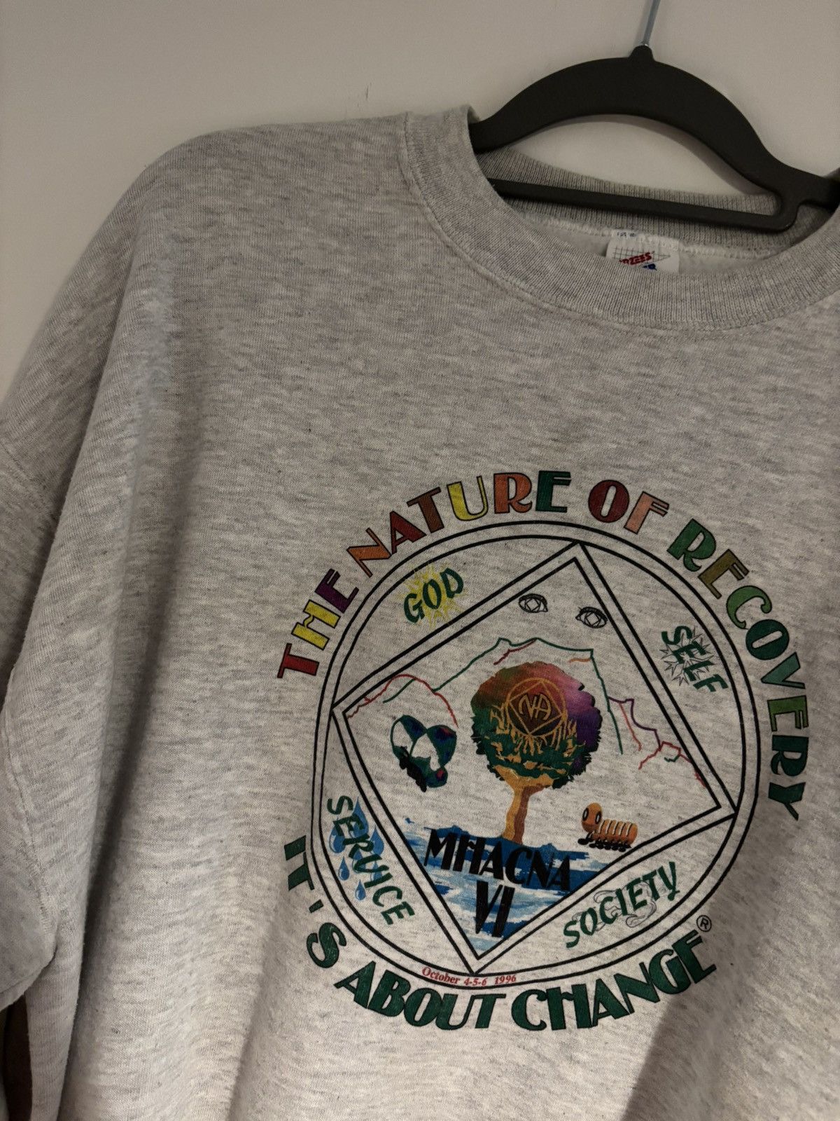 Vintage 90s narcotics anonymous crewneck sweater Size US XL / EU 56 / 4 - 2 Thumbnail