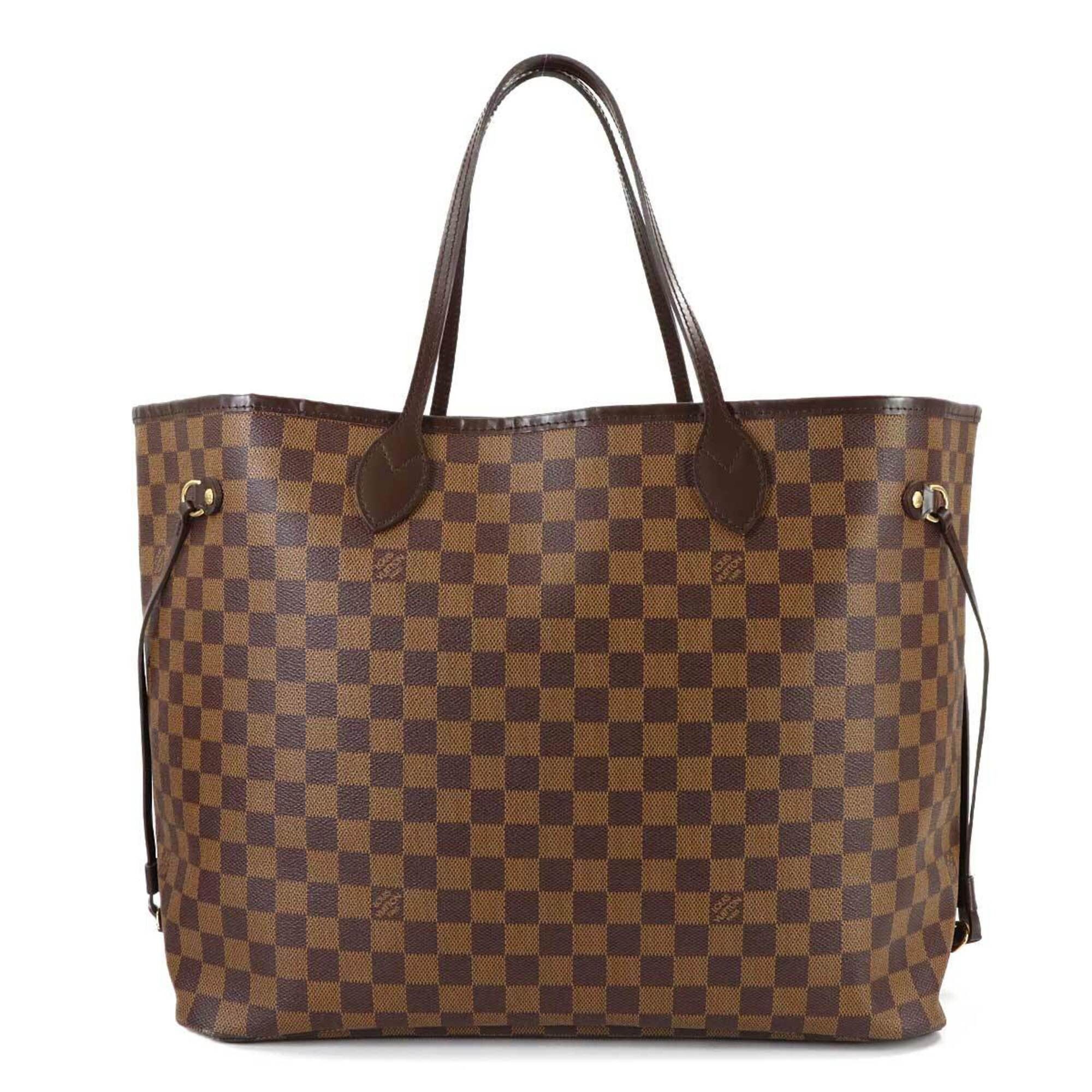 Louis Vuitton Louis Vuitton Damier Neverfull GM Tote Handbag, Ebene Cerise, N51106, Gold Hardware Size ONE SIZE - 1 Thumbnail