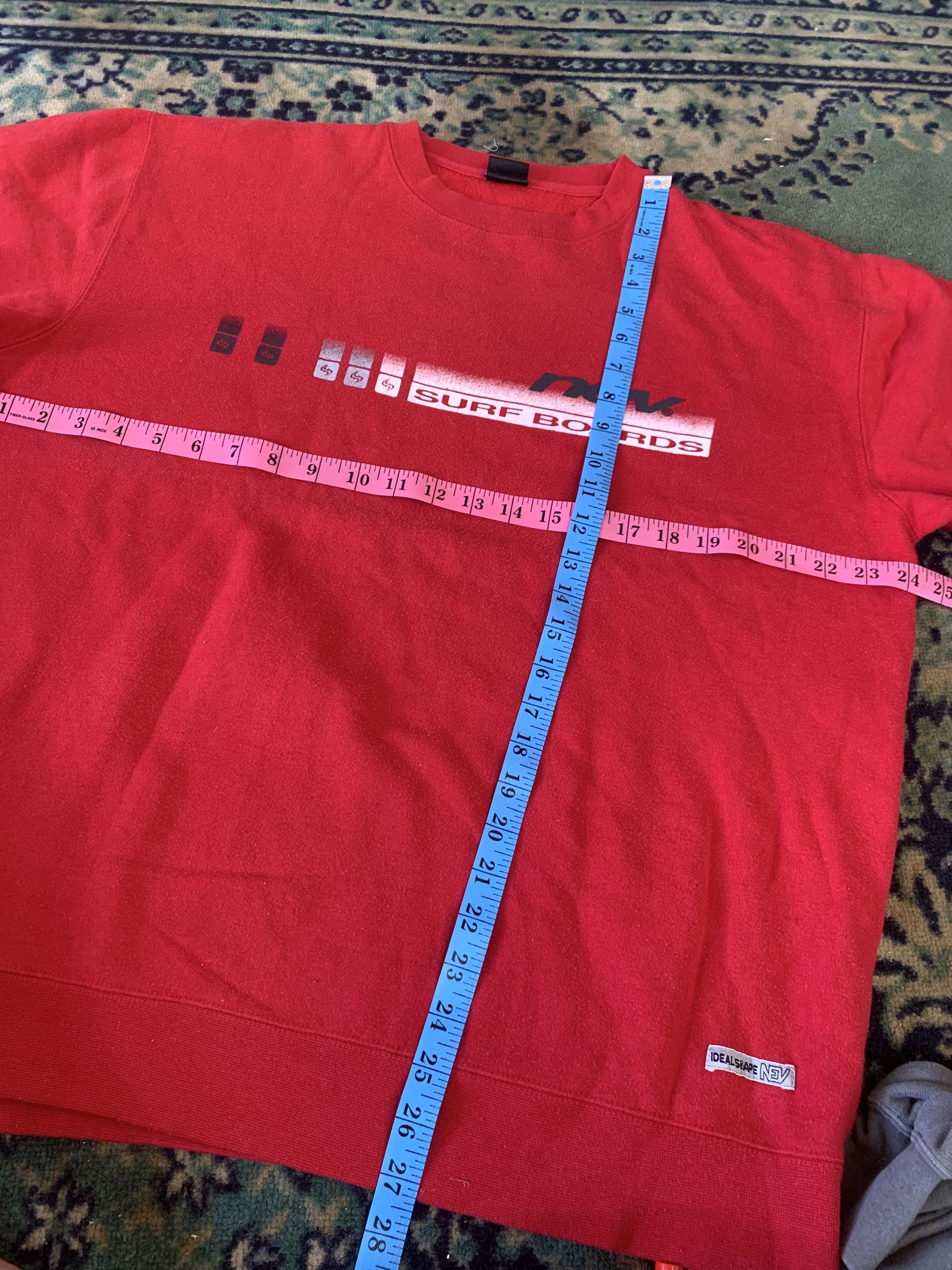 Other Nev Surf Board Sweatshirt Rare XL red Size US XL / EU 56 / 4 - 5 Thumbnail