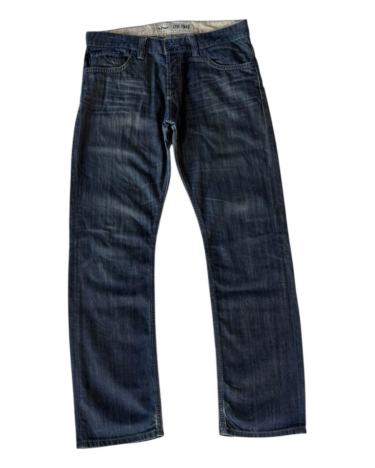 Le Grande Bleu (L.G.B.) Baggy Jeans LTB 1948 Loose Fit Denim Jeans Diesel Style Size US 35 - 3 Thumbnail