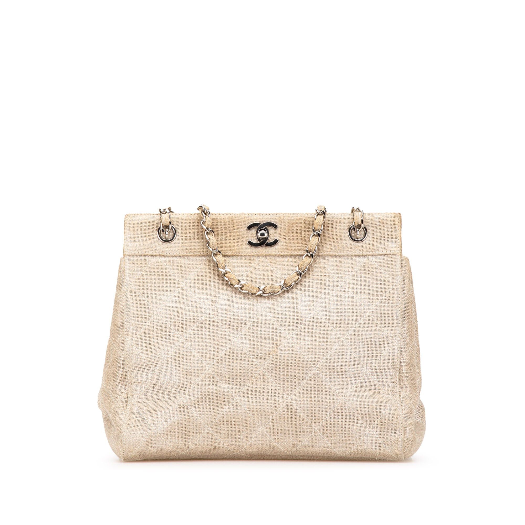 CC Stitched Linen Chain Tote