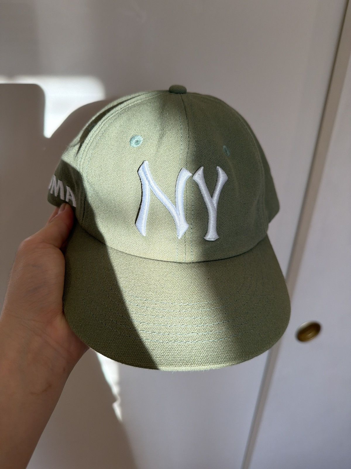 oMA STUDIOS Leather strapback NY hat Size ONE SIZE - 2 Thumbnail