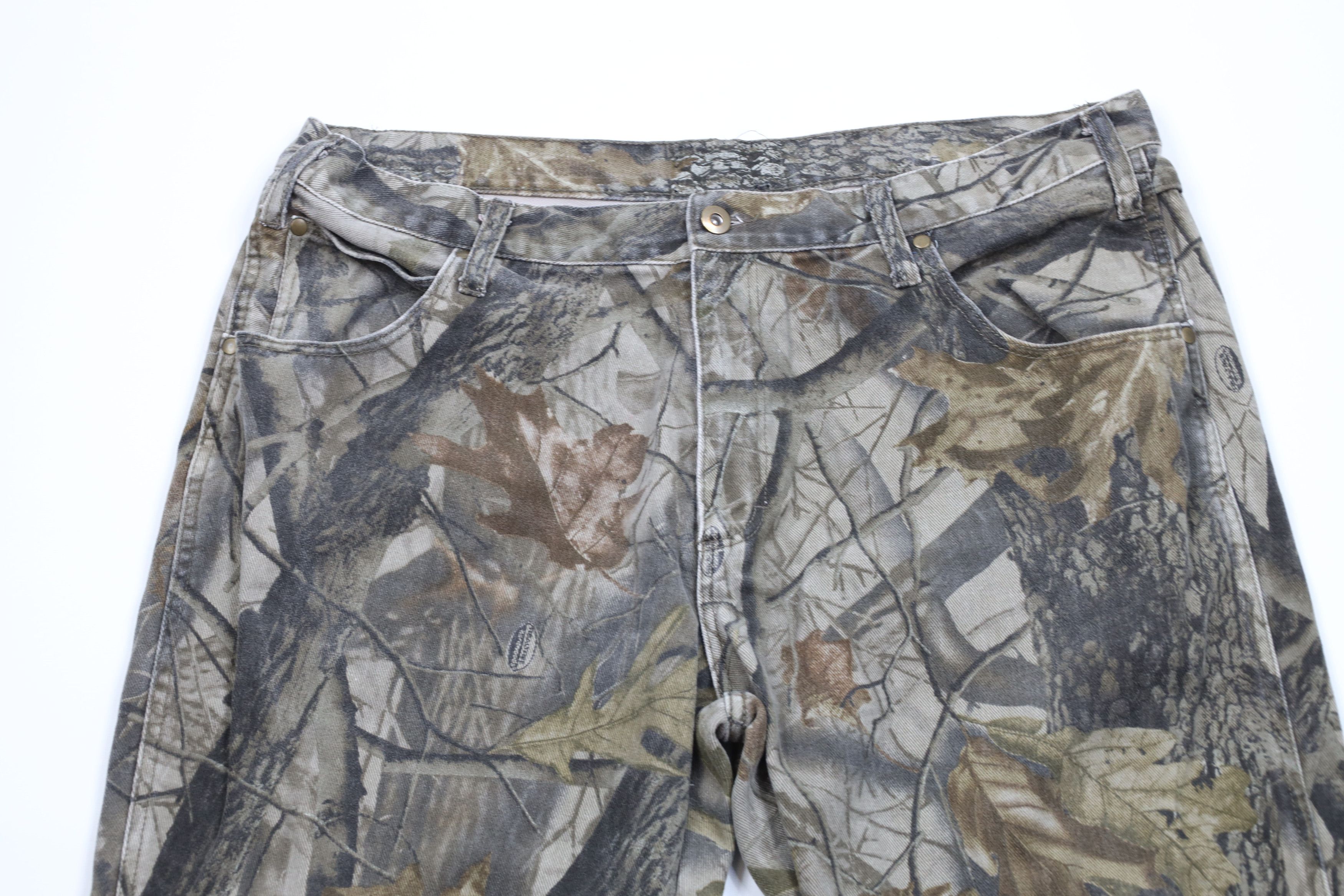 Vintage Vintage 90s Streetwear Double Knee Camouflage Wide Leg Jeans Size US 38 / EU 54 - 2 Thumbnail