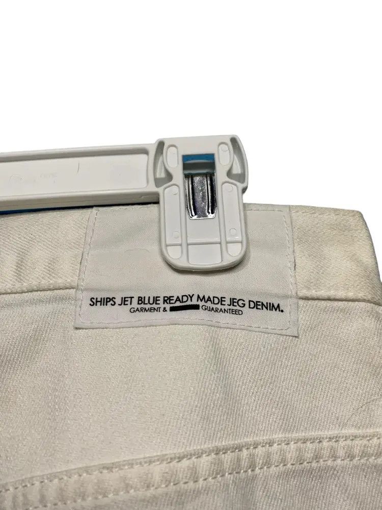 SHIPS Ships Jet Blue distressed withe denim jeans Size US 31 - 10 Thumbnail