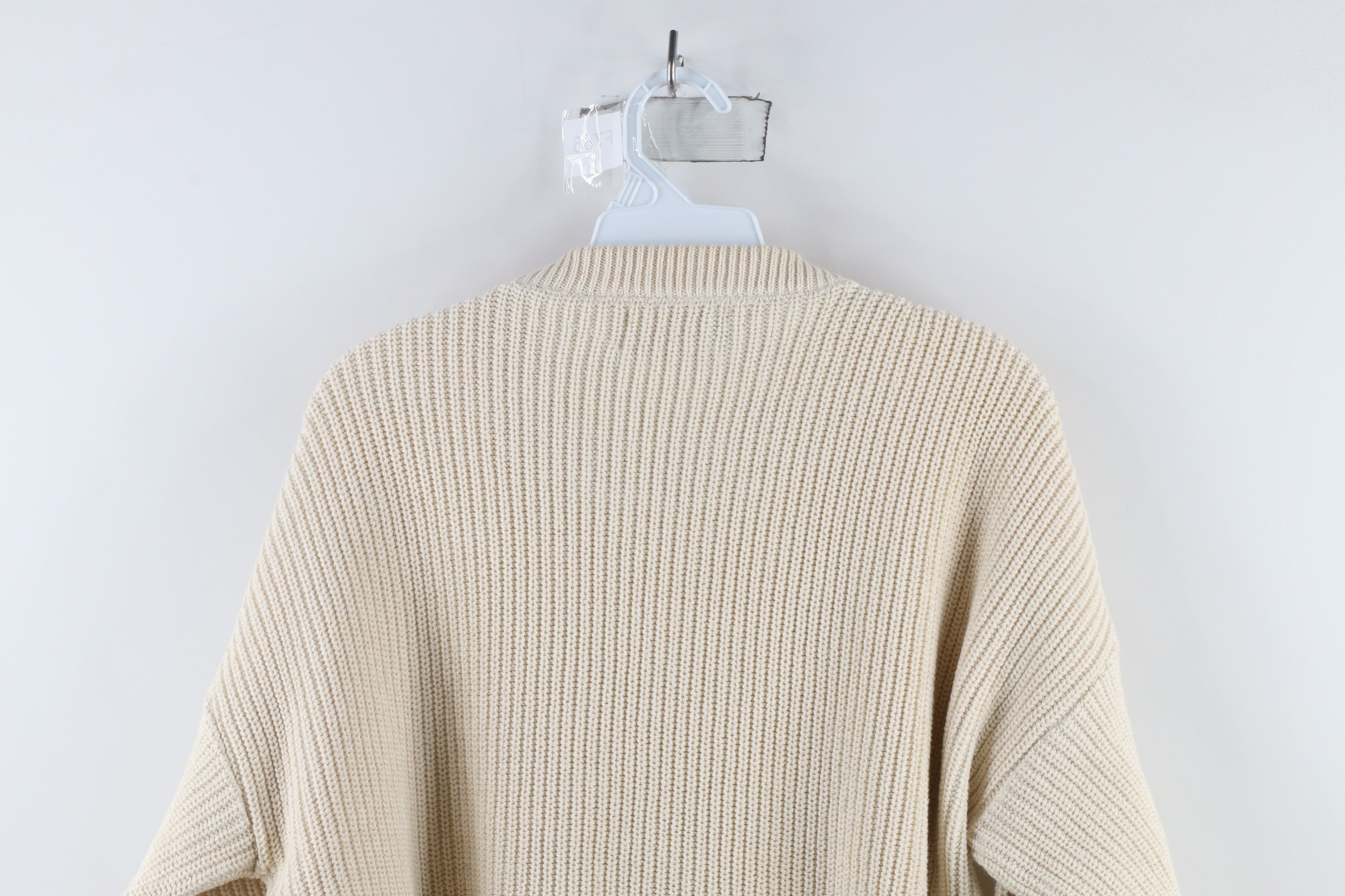Vintage Vintage 90s Streetwear Monogram Cotton Ribbed Knit Sweater Size US XL / EU 56 / 4 - 11 Thumbnail