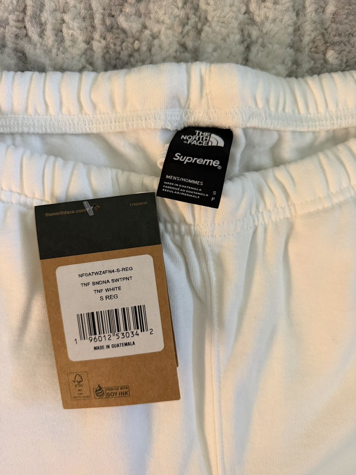 Supreme × The North Face Supreme x The North Face Bandana Sweatpants White Green Size US 30 / EU 46 - 8 Thumbnail
