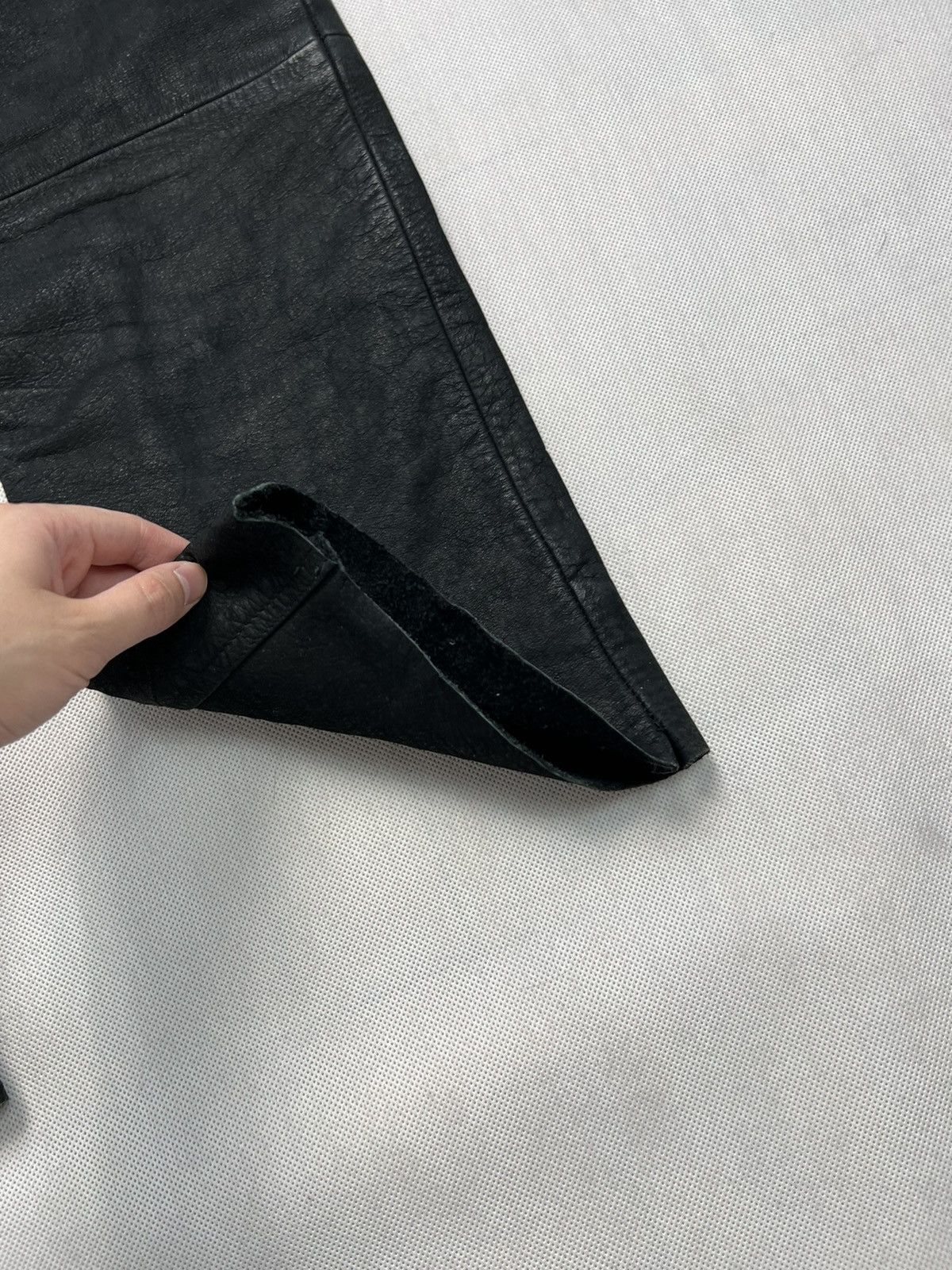 Vintage Heavy Leather Pants BamBoo black vintage Size US 31 - 7 Thumbnail