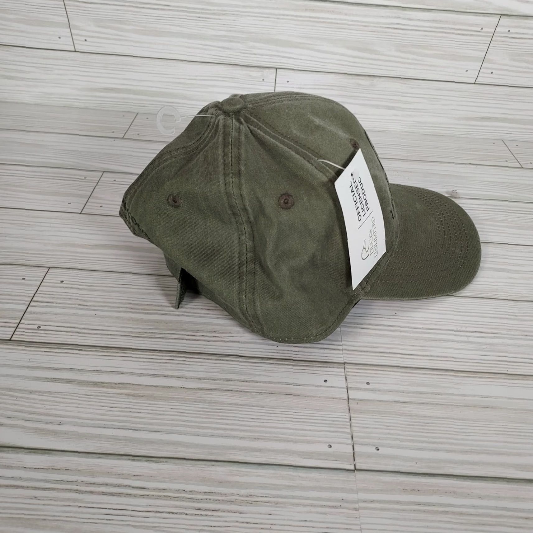 Vintage Ducks Unlimited Hat Cap Green Strap Back Hunting Conservation Benton County Men Adjustable Baseball Cap Size ONE SIZE - 3 Thumbnail