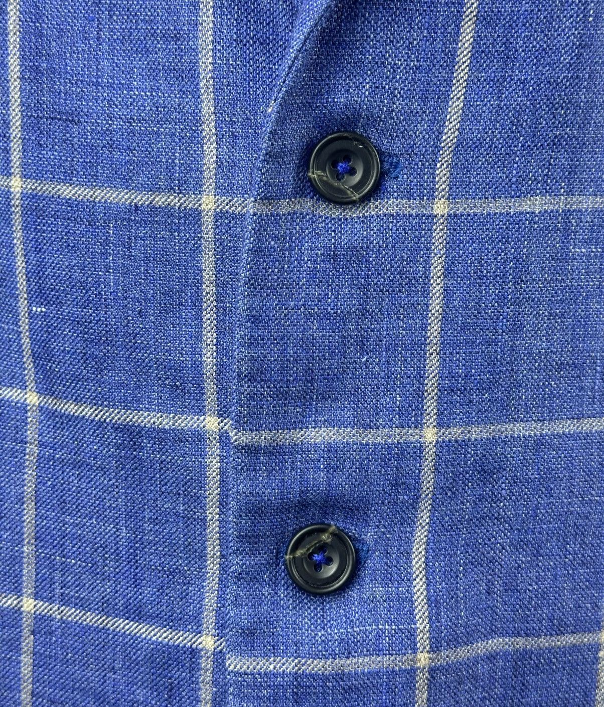 Hackett Hackett Mayfair Linen Blazer Jacket Blue Check 46R / 56R Size 46R - 6 Thumbnail