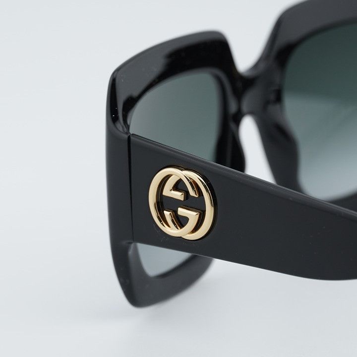 Gucci Gucci GG0053S 001 Sunglasses Black Square Frame, Grey Size ONE SIZE - 9 Thumbnail