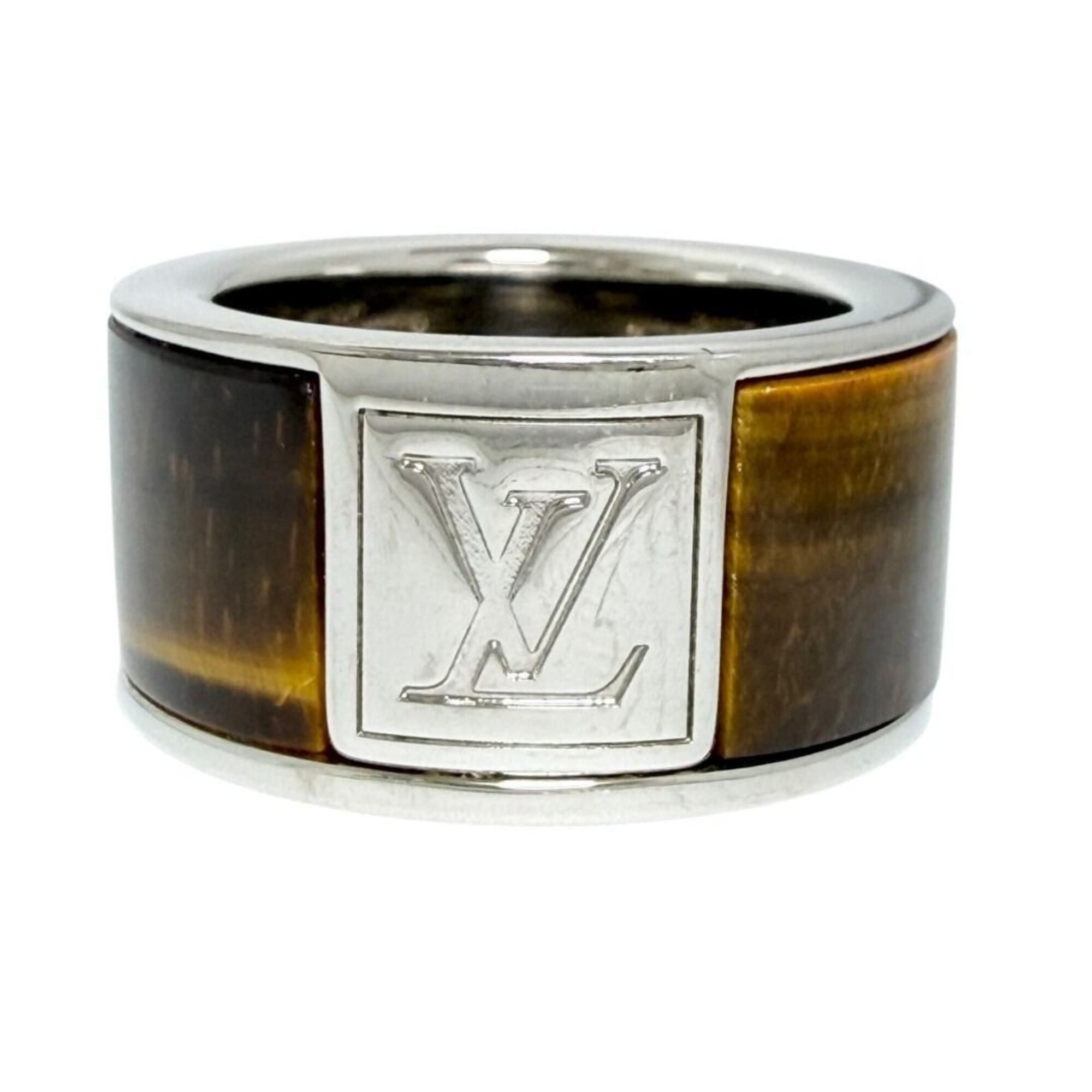 Louis Vuitton Louis Vuitton Men's Wide Ring, Tiger Eye, Size M (19) Size ONE SIZE - 1 Thumbnail