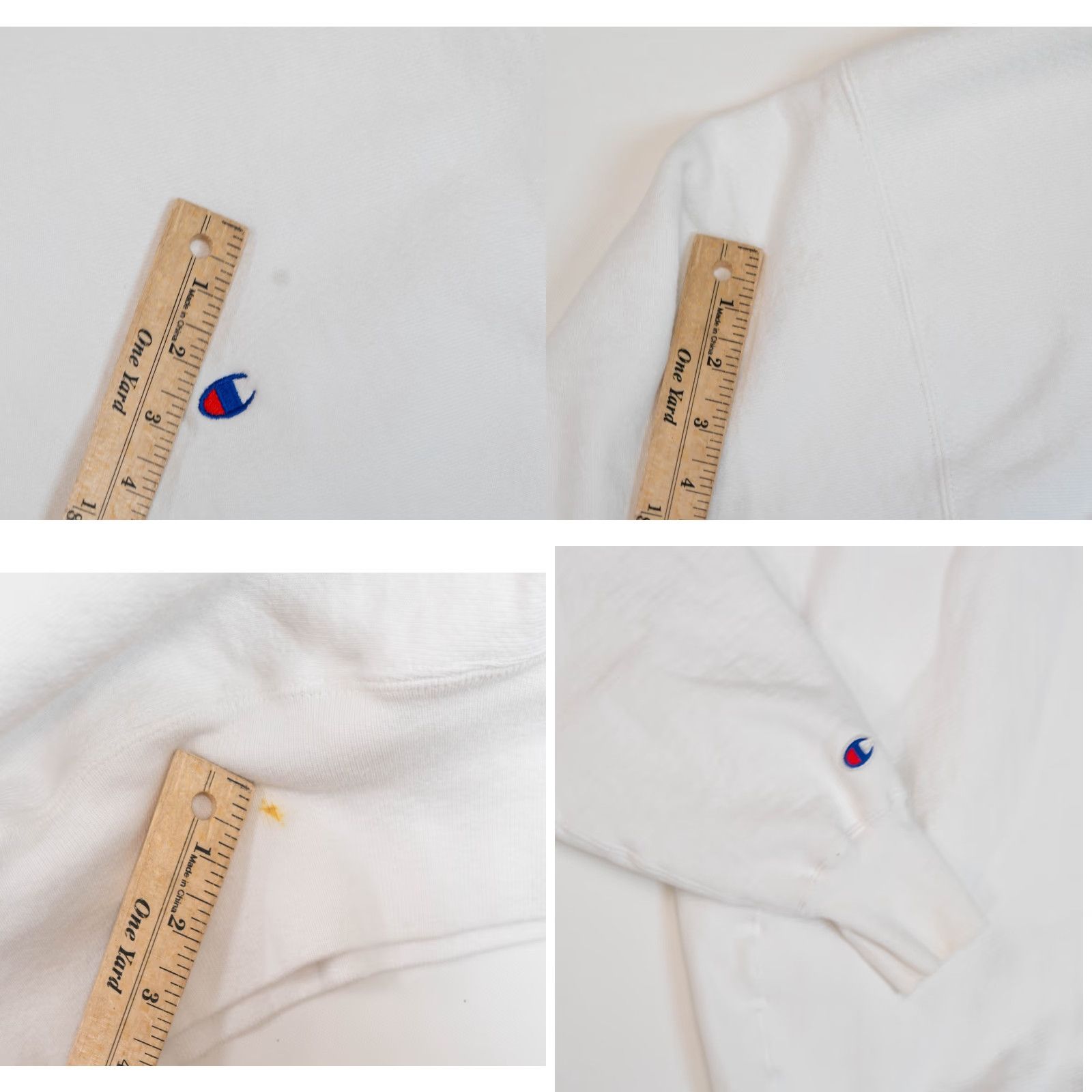 Champion VINTAGE Champion Reverse Weave Sweatshirt Crewneck Men 2XL White Sweatshirt 90s Made USA Size US XXL / EU 58 / 5 - 10 Thumbnail