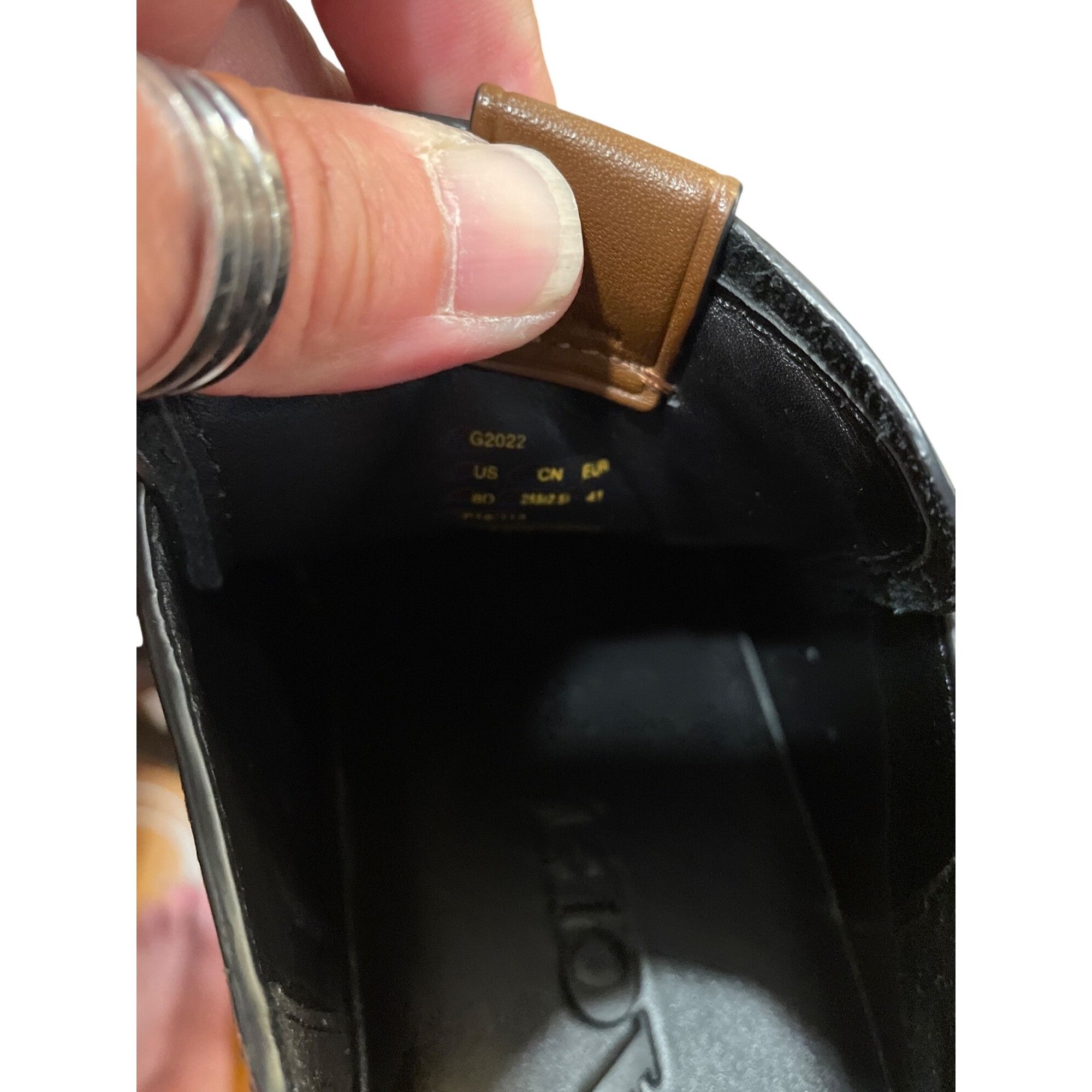 Coach Coach wms black leather low top shark embroided Lightning sn Size US 8 / IT 38 - 10 Thumbnail