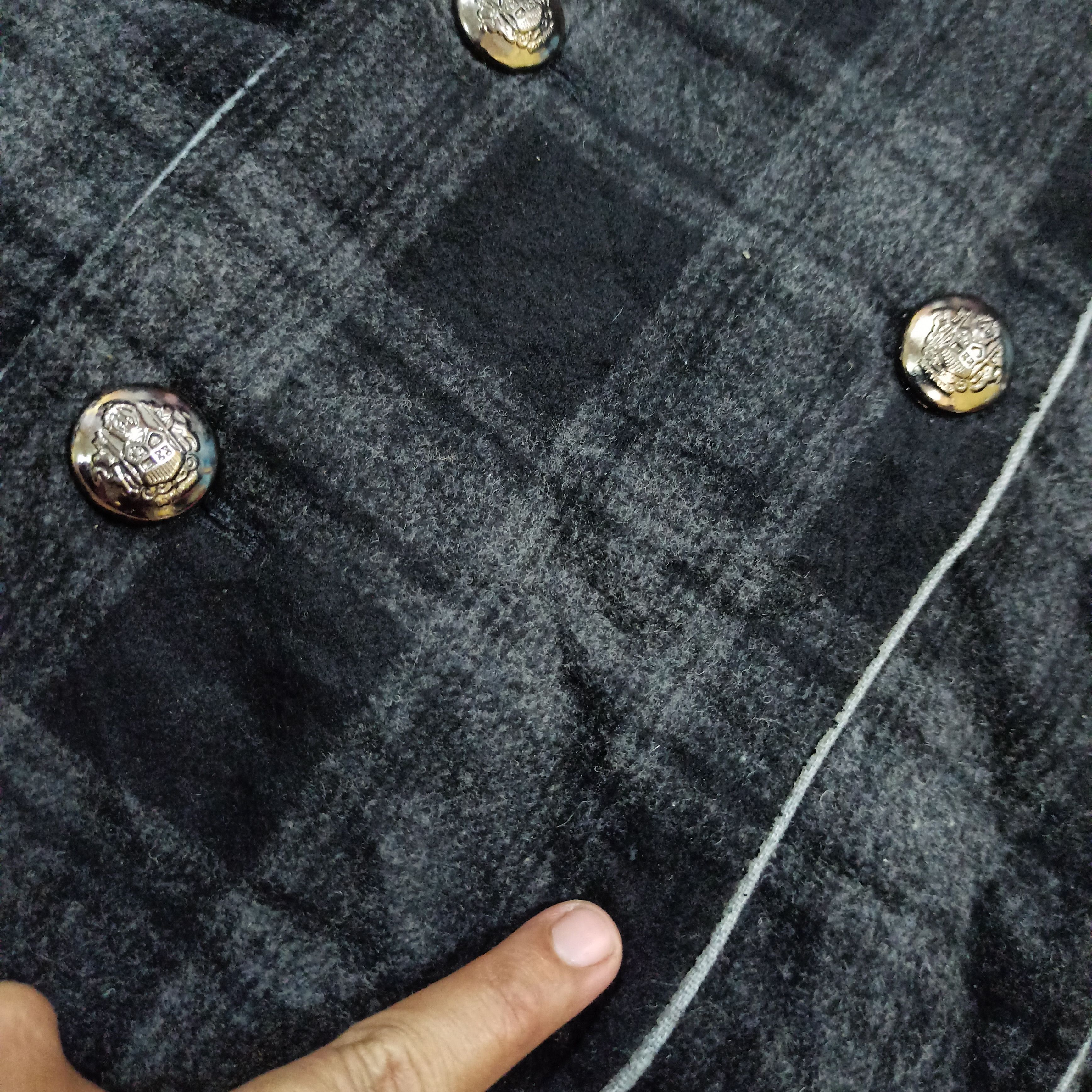 If Six Was Nine P-Coat Long Wool Unique Gothic Punk Melton Double-Breasted Size US XXL / EU 58 / 5 - 9 Thumbnail