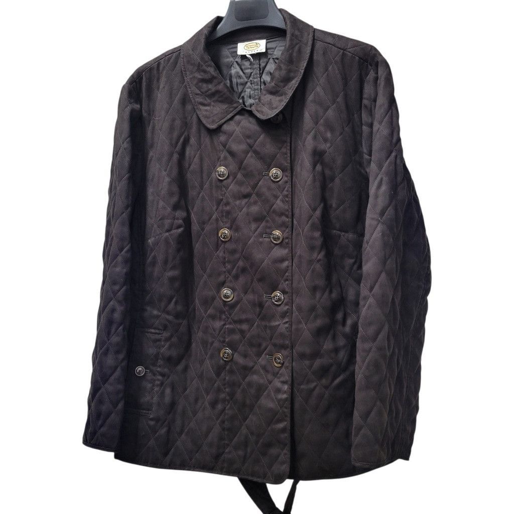 Talbots Talbots Woman DoubleBreast Quilt Belted Side Vent Jacket XXL Size XXL / US 16-18 / IT 52-54 - 2 Thumbnail