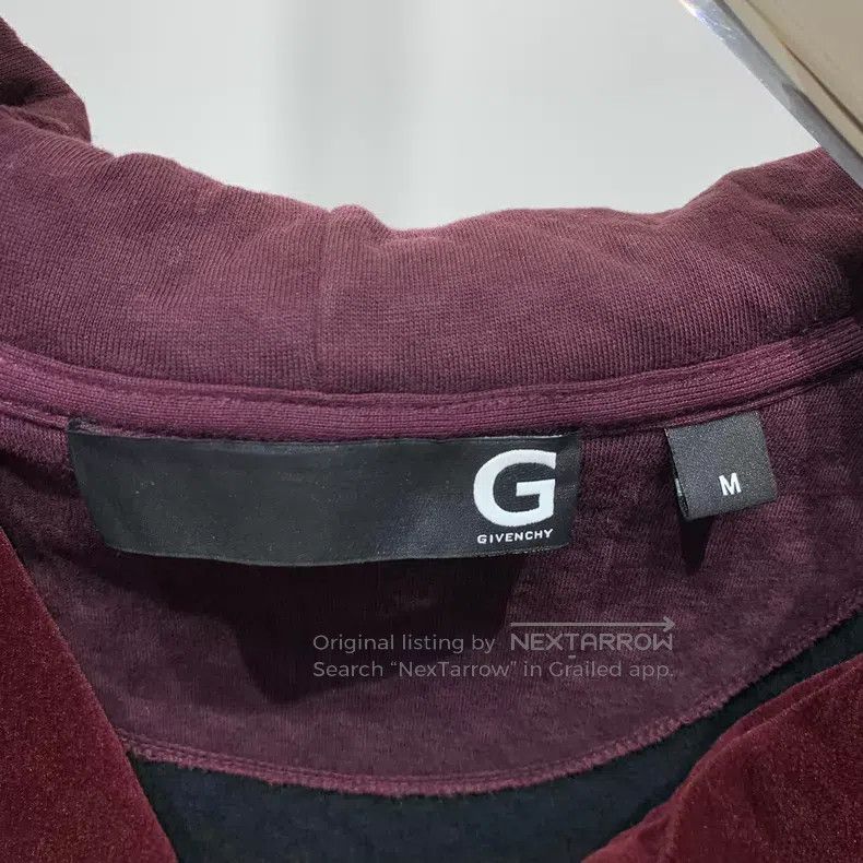 Givenchy Givenchy Red Subtle Patterned Zip-Up Hoodie Size US M / EU 48-50 / 2 - 2 Thumbnail