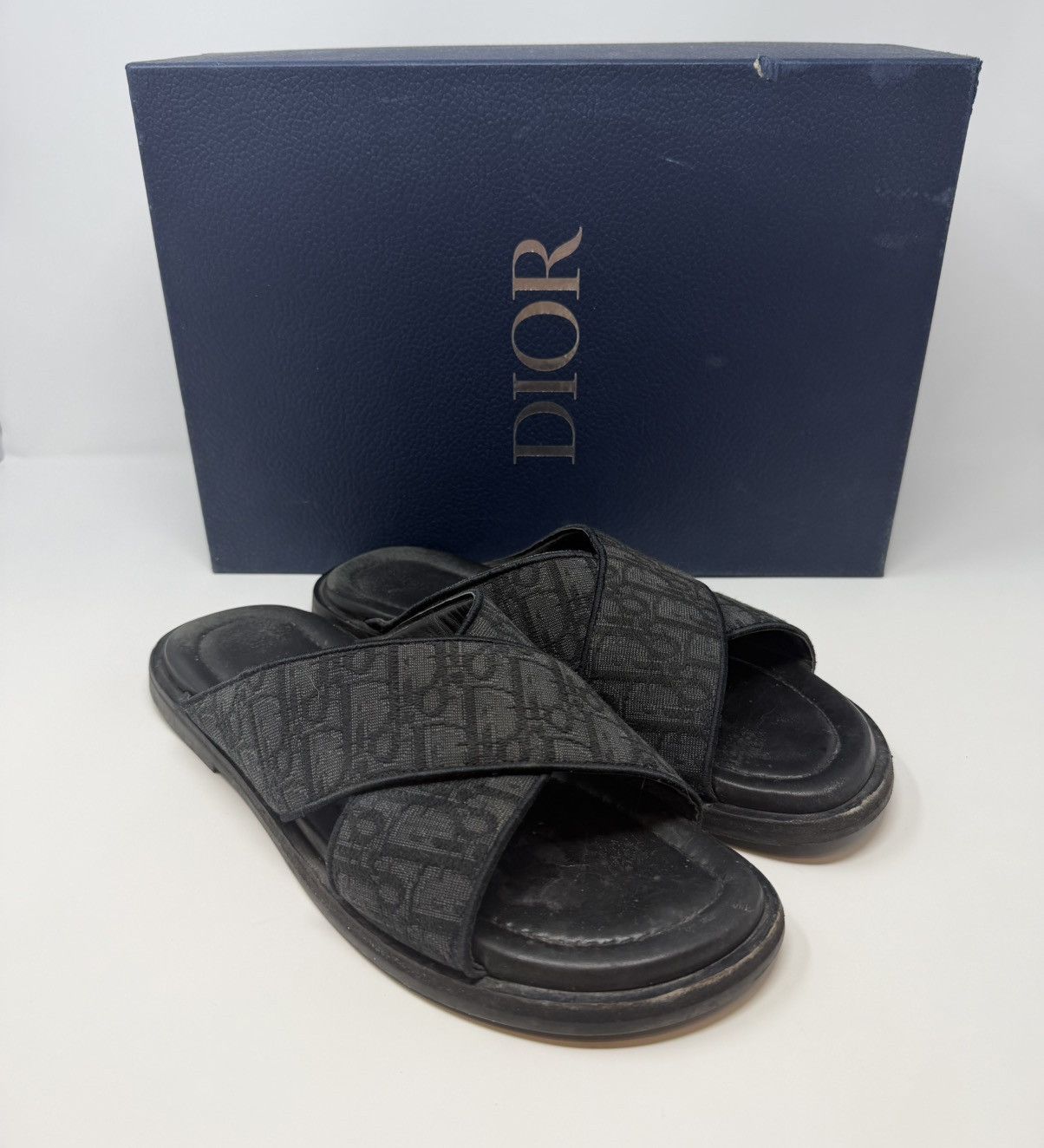 Dior Alias Oblique Jacquard Sandal Black