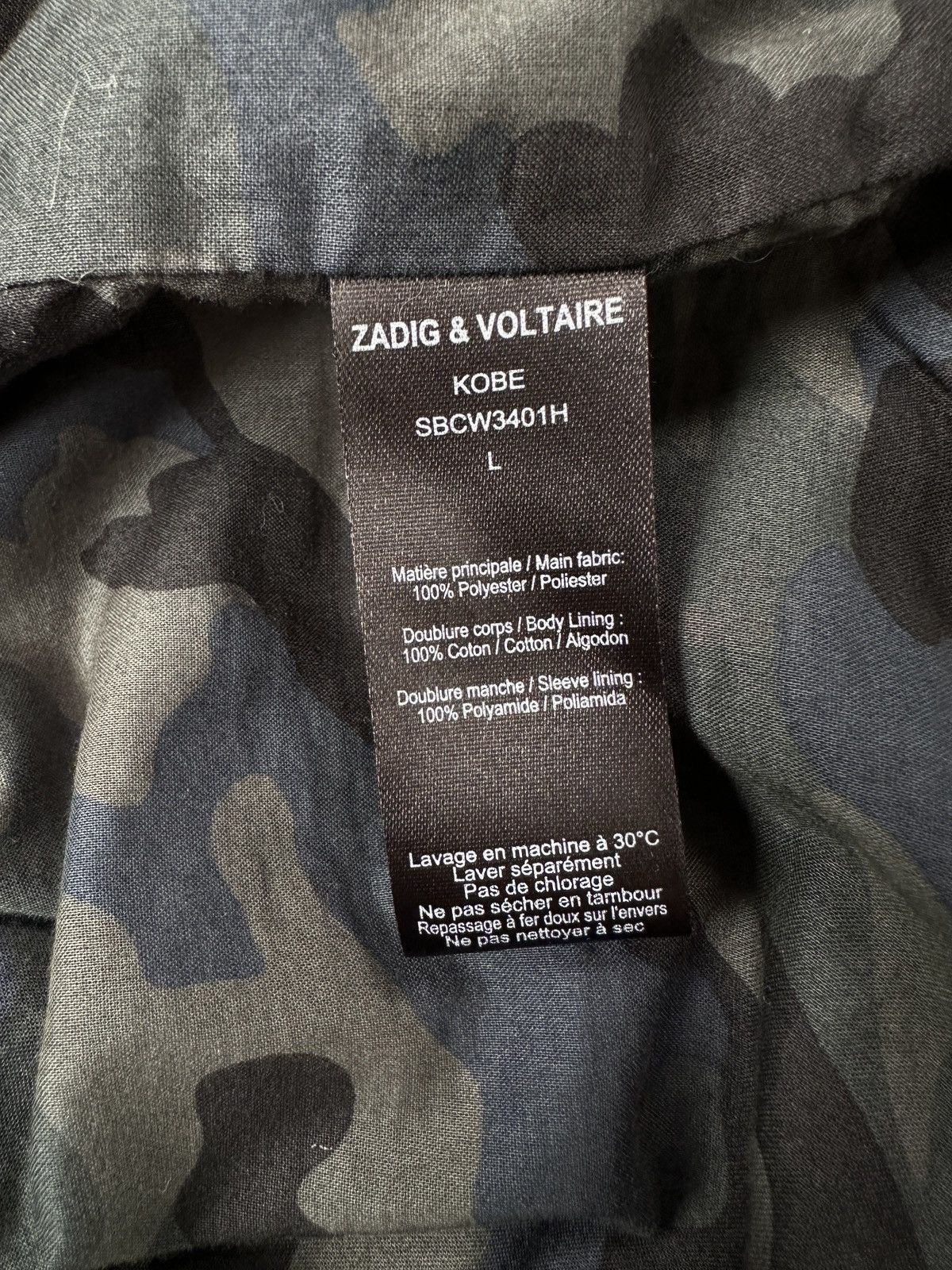 Zadig & Voltaire ZADIG & VOLTAIRE Homme Kobe Bomber Jacket Blue Men’s size L Size US L / EU 52-54 / 3 - 18 Thumbnail