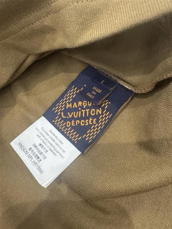 Louis Vuitton Louis Vuitton Embroidered Signature Cotton T-Shirt Size US L / EU 52-54 / 3 - 6 Thumbnail