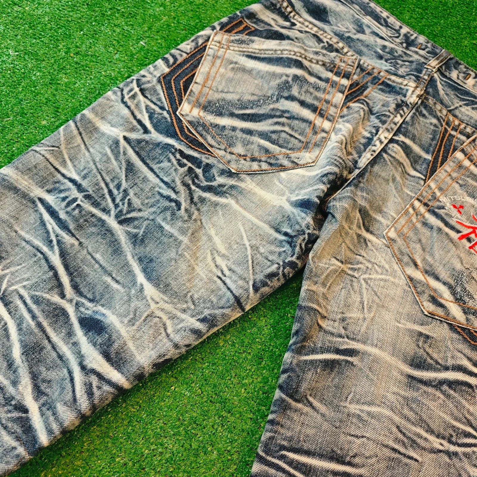 Vintage Kosmo Lupo K&M Denim Shorts mens 34 y2k oldschool drip Size US 34 / EU 50 - 10 Thumbnail