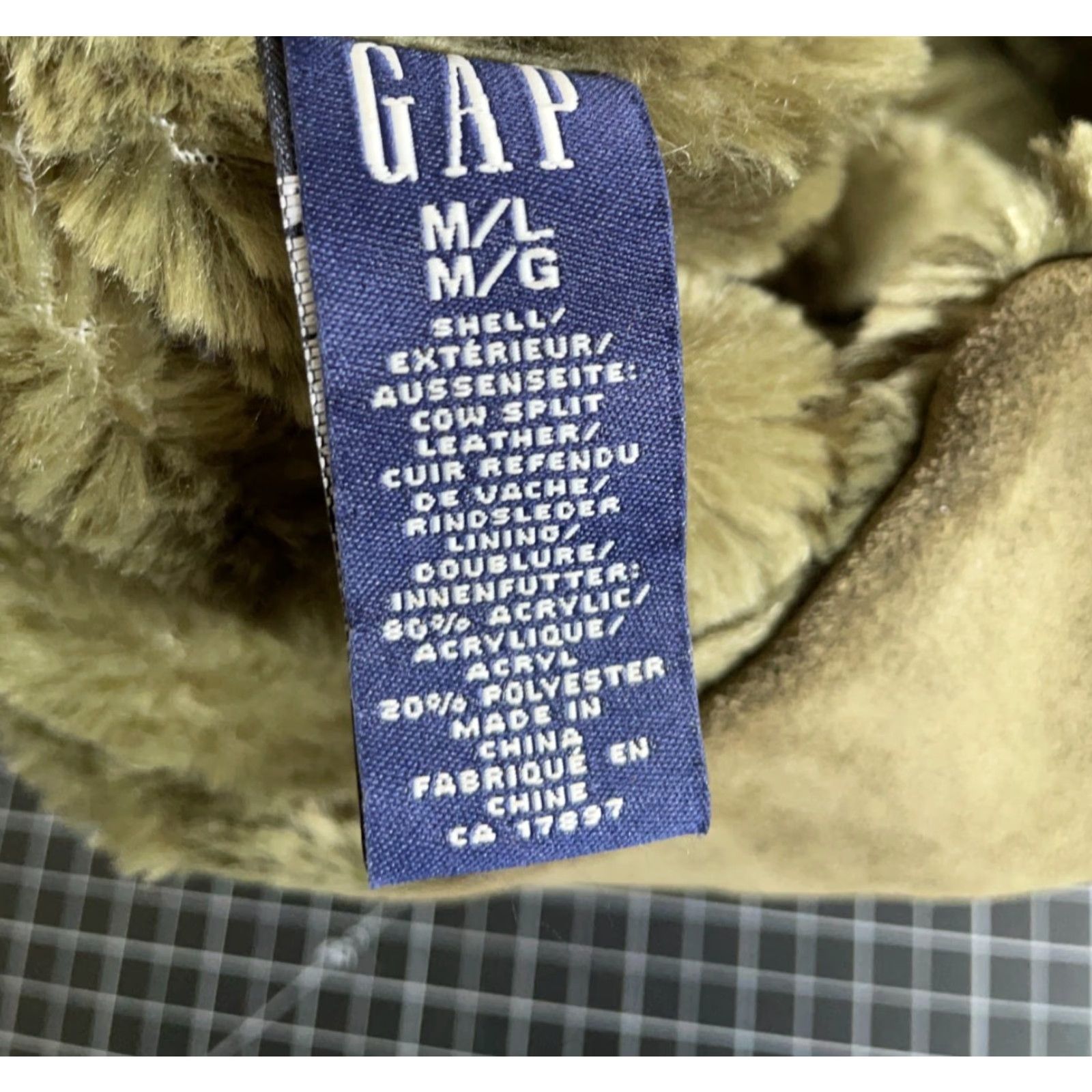 Gap Gap Trapper Hat Adult M Olive Green Leather Cow Size ONE SIZE - 2 Thumbnail