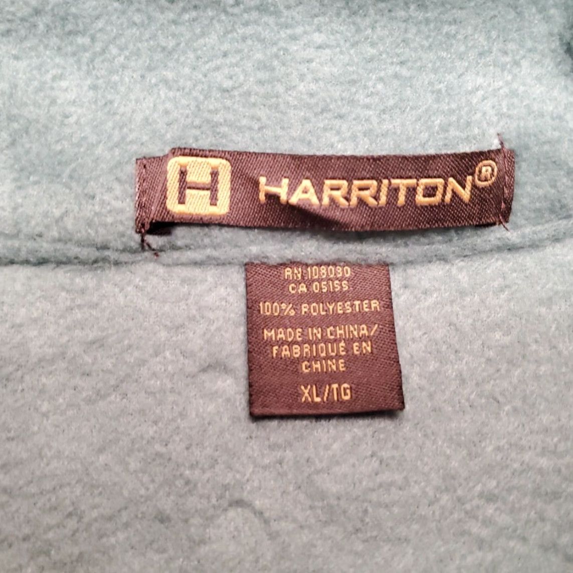 Vintage VINTAGE Harriton Jacket Womens XL Green Full Zip Fleece 100% Polyester Soft Warm Comfort Size XL / US 12-14 / IT 48-50 - 5 Thumbnail