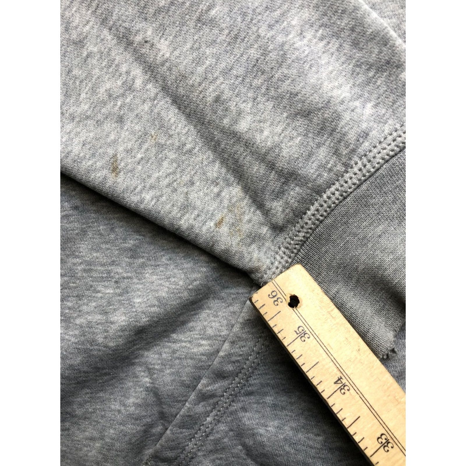 Nike Nike Hoodie Mens Extra Large Gray Full Zip Swoosh Sweatshirt Fair - Moderate Wear Stained Size US XL / EU 56 / 4 - 3 Thumbnail