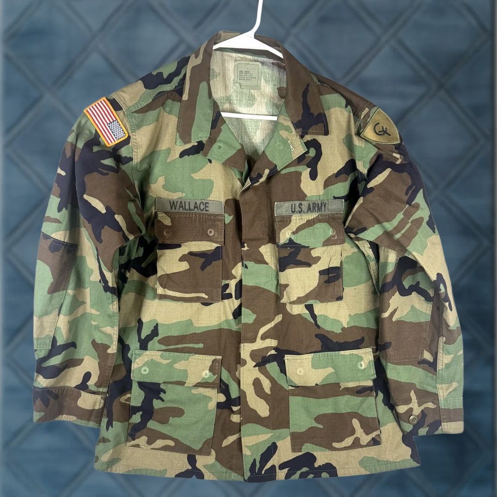 American Apparel VINTAGE American Apparel Jacket Mens L Green Camo US Army BDU Combat Button Front Size US L / EU 52-54 / 3 - 1 Thumbnail