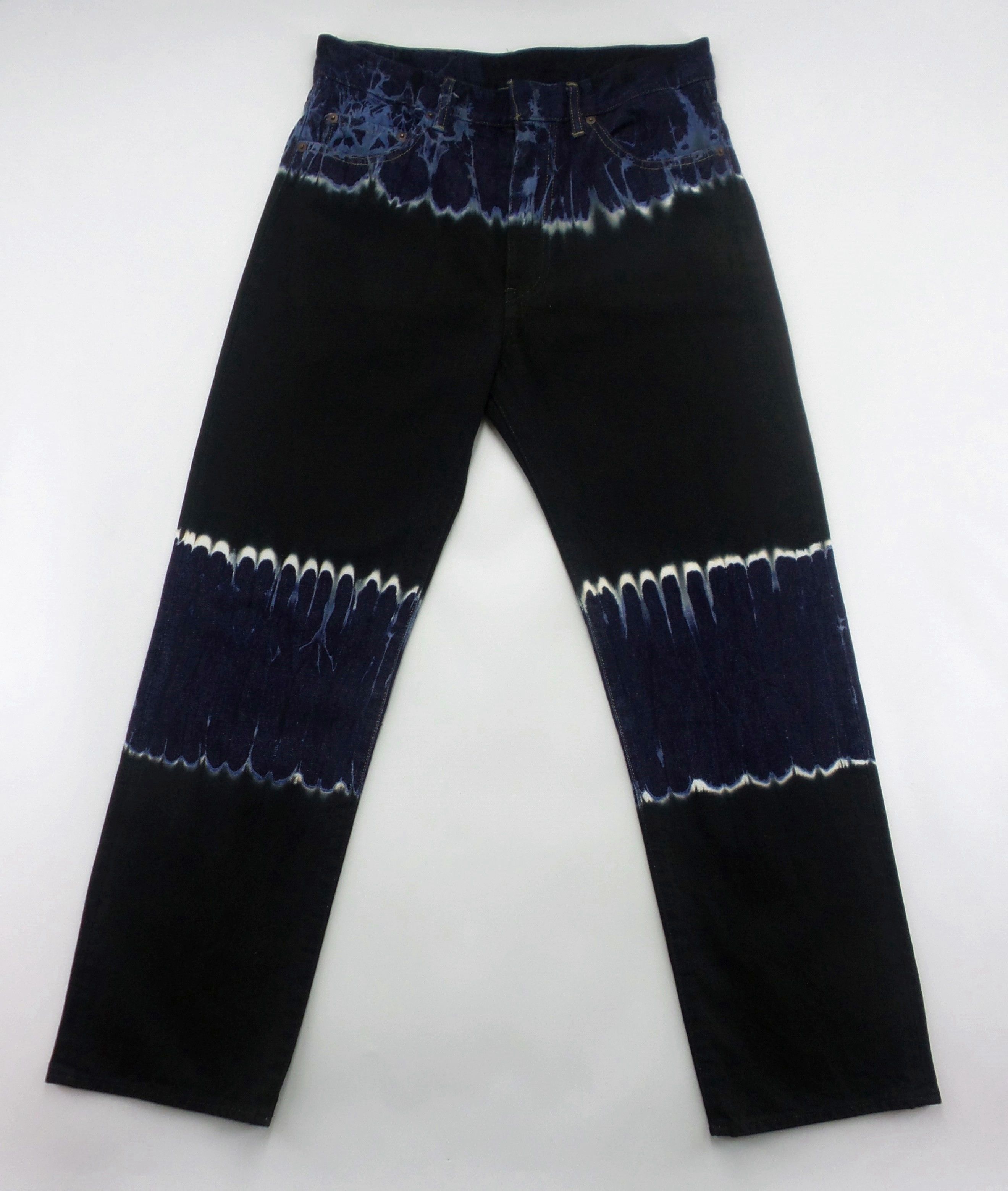 Unused Japanese Brand UNUSED Flame Jeans W16xL41.5 Size US 32 / EU 48 - 1 Thumbnail