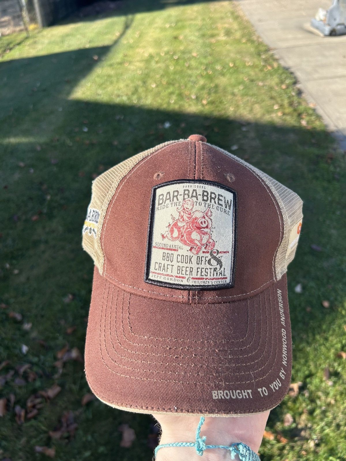 Vintage Vintage Mocha BBQ Trucker Hat Size ONE SIZE - 1 Thumbnail