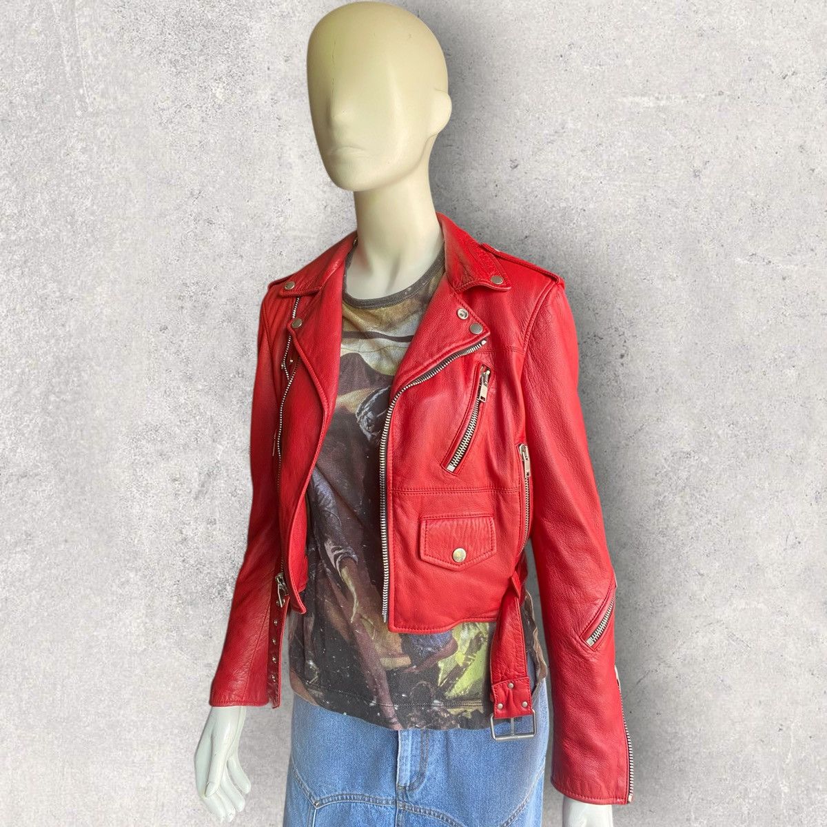 Saint Laurent Paris Fall16 Saint Laurent Biker Jacket Size XS / US 0-2 / IT 36-38 - 2 Thumbnail