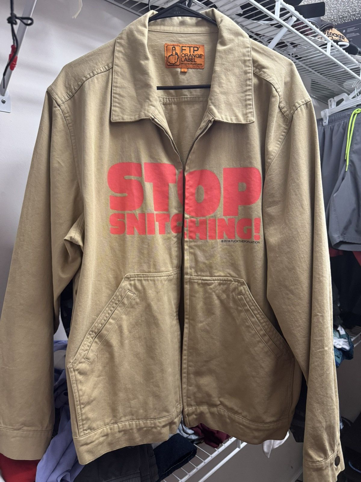 Fuck The Population FTP “Stop Snitching” Work Jacket Size US L / EU 52-54 / 3 - 1 Thumbnail