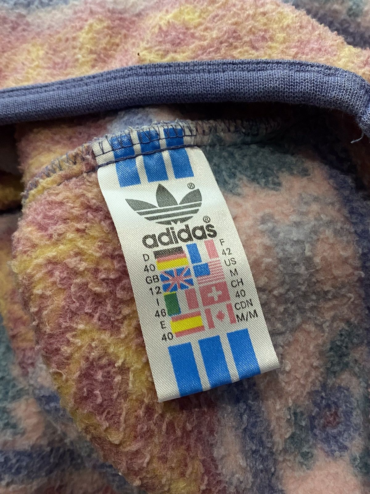 Vintage 🔥 Vintage 90s ADIDAS LAPPLAND FLEECE PASTEL SNOW VIBES RARE Size US M / EU 48-50 / 2 - 13 Thumbnail